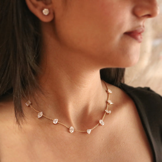 Quasarix Lab Diamond Necklace - Fiona Diamonds - Fiona Diamonds