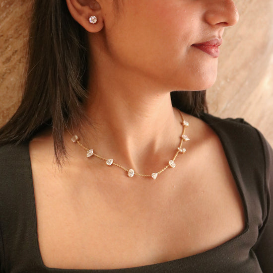 Quasarix Lab Diamond Necklace - Fiona Diamonds - Fiona Diamonds