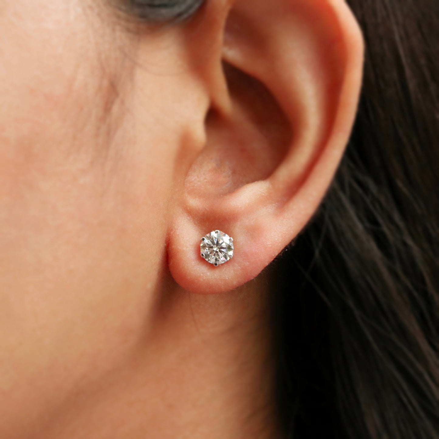 Radiquill 84 Pointer Round Lab Diamond Earring - Fiona Diamonds - Fiona Diamonds