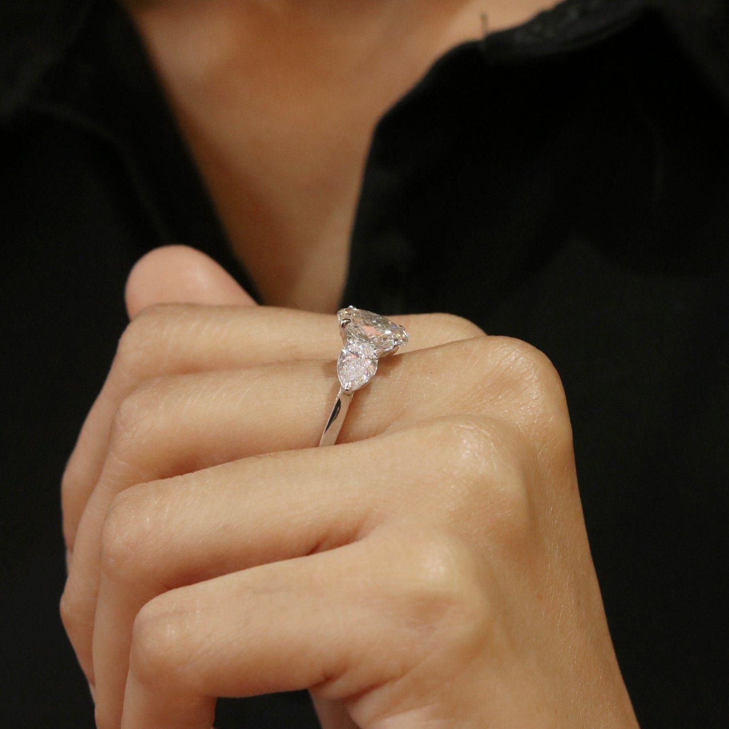 Load image into Gallery viewer, Ethervoxa 2.05ct Oval Lab Diamond Ring - Fiona Diamonds - Fiona Diamonds
