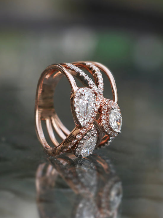 Eshita Lab Diamond Ring - Fiona Diamonds - Fiona Diamonds