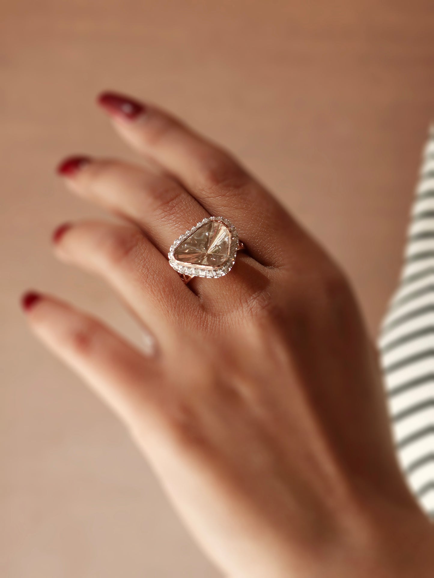 Rajveer Polki Lab Diamond Ring - Fiona Diamonds - Fiona Diamonds