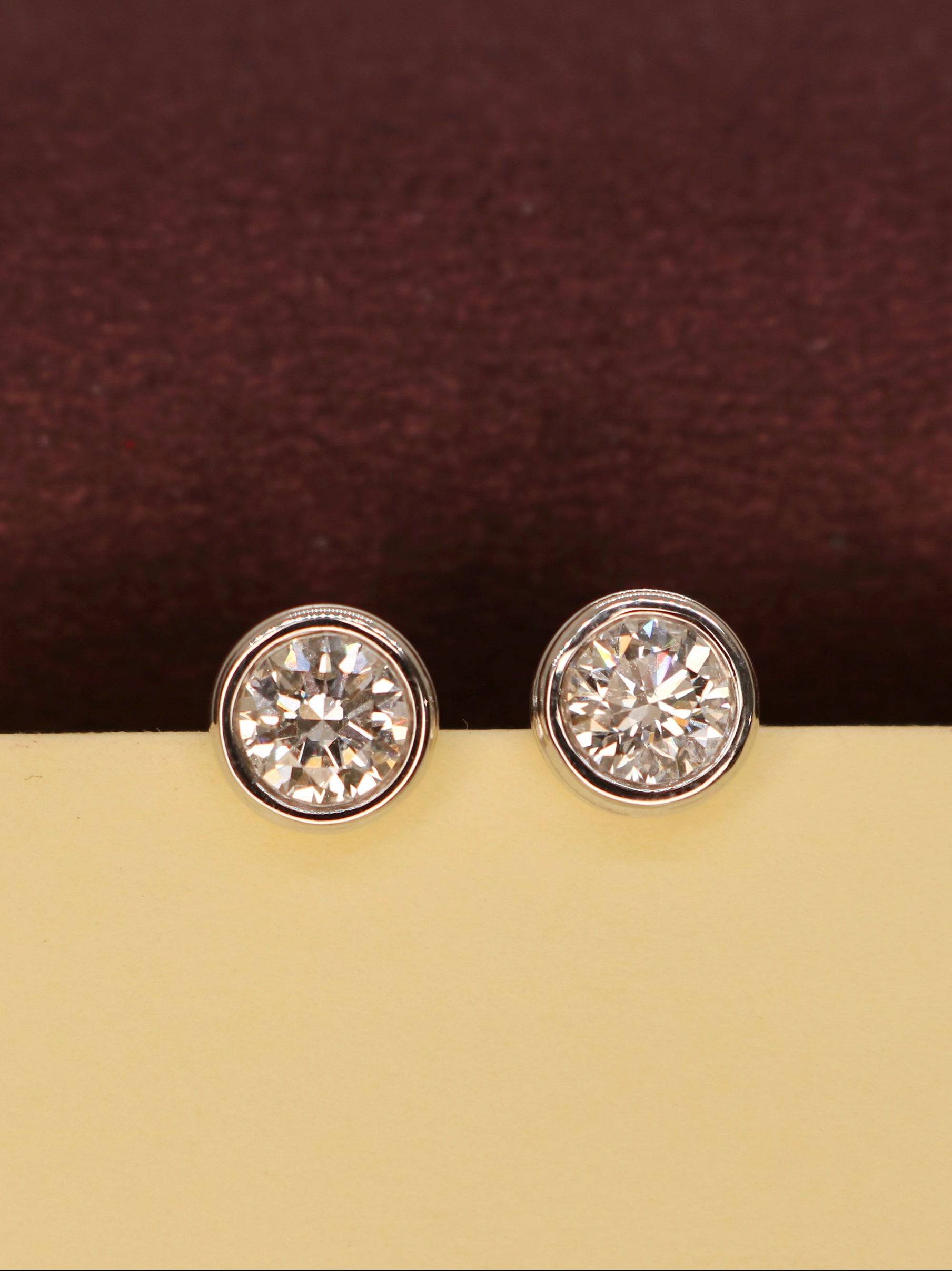 Beso 50 Pointer Lab Grown Diamond Earrings - Timeless Charm - Fiona Diamonds - Fiona Diamonds