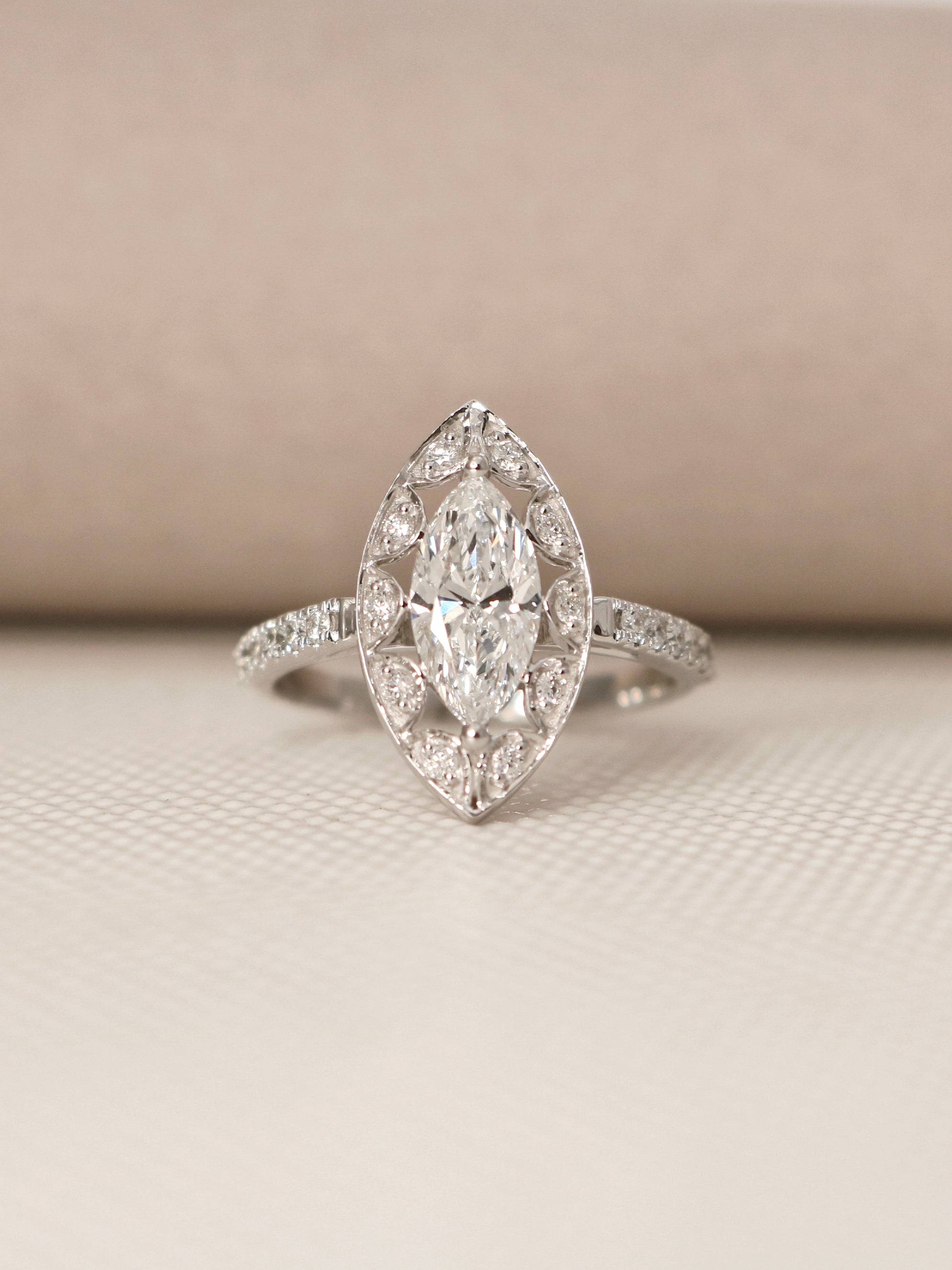 Bellatrix Lab Grown Diamond Ring - Stunning & Radiant - Fiona Diamonds - Fiona Diamonds