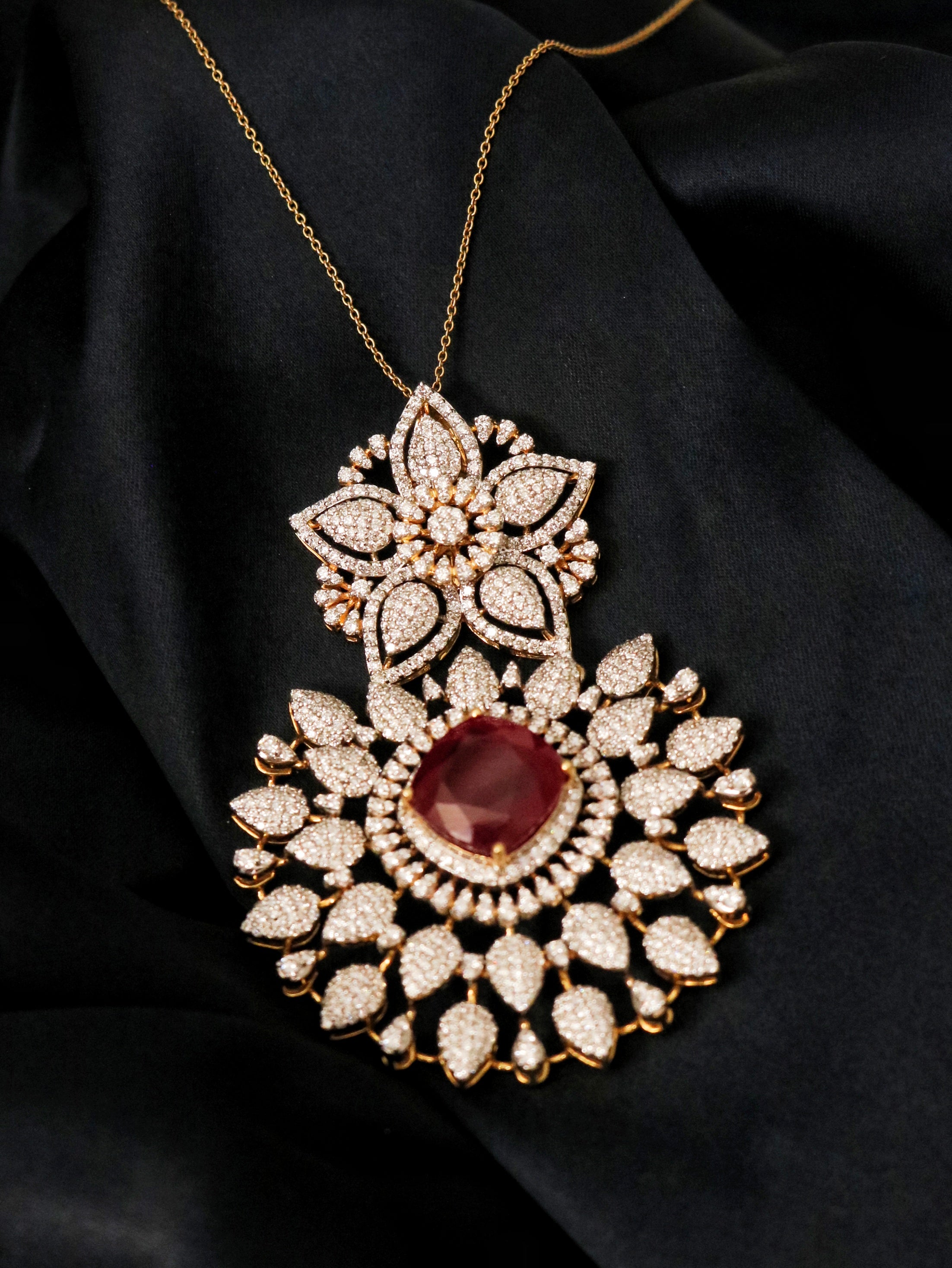 Cressida Lab Grown Diamond Pendant – Regal, Ethical, Beautiful - Fiona Diamonds - Fiona Diamonds