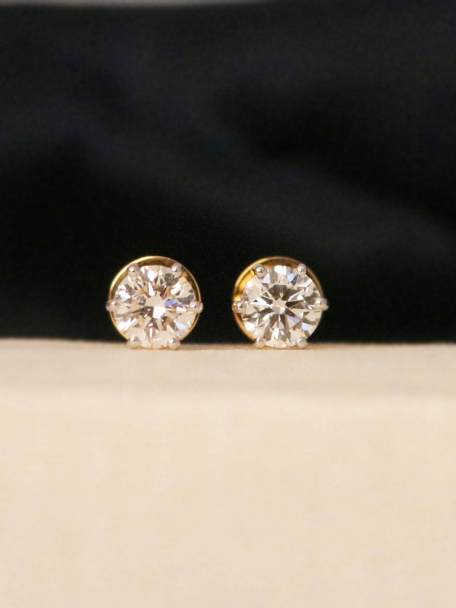 Yate 2ct Lab Grown Diamond Earrings - Modern & Radiant - Fiona Diamonds - Fiona Diamonds