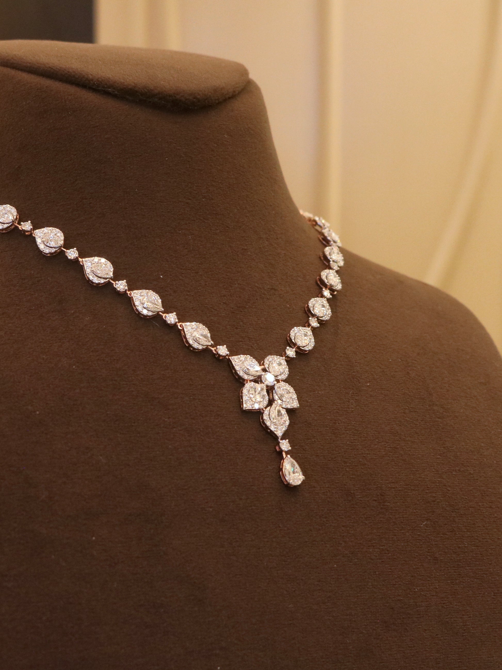 Zoravelle Lab Diamond Necklace - Graceful Luxury - Fiona Diamonds - Fiona Diamonds