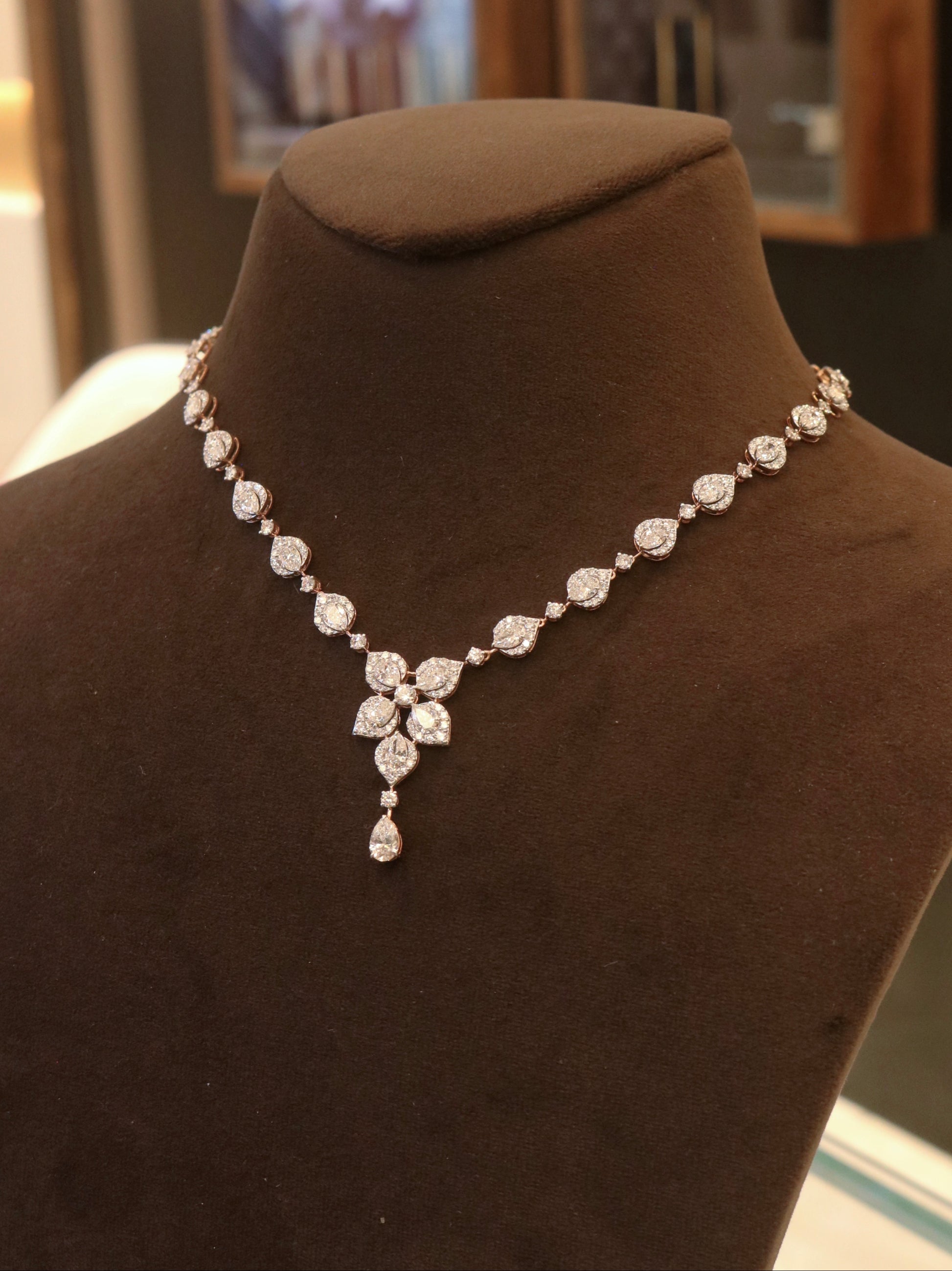 Zoravelle Lab Diamond Necklace - Graceful Luxury - Fiona Diamonds - Fiona Diamonds