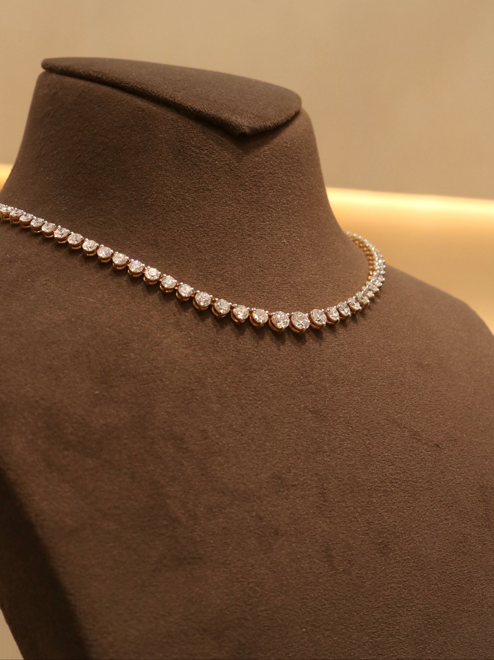Solviana Lab Diamond Necklace - Elegant Grace - Fiona Diamonds - Fiona Diamonds