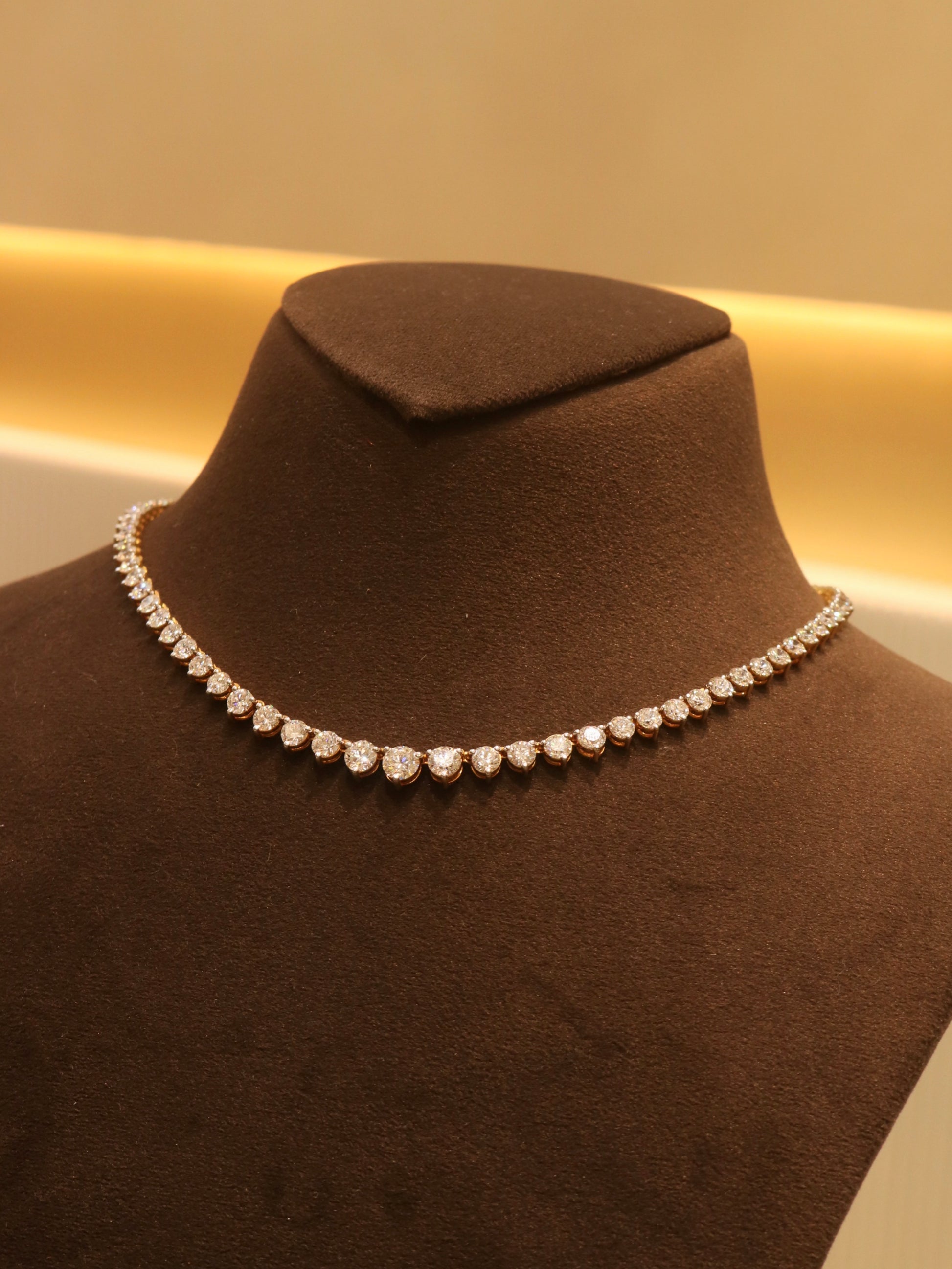 Solviana Lab Diamond Necklace - Elegant Grace - Fiona Diamonds - Fiona Diamonds