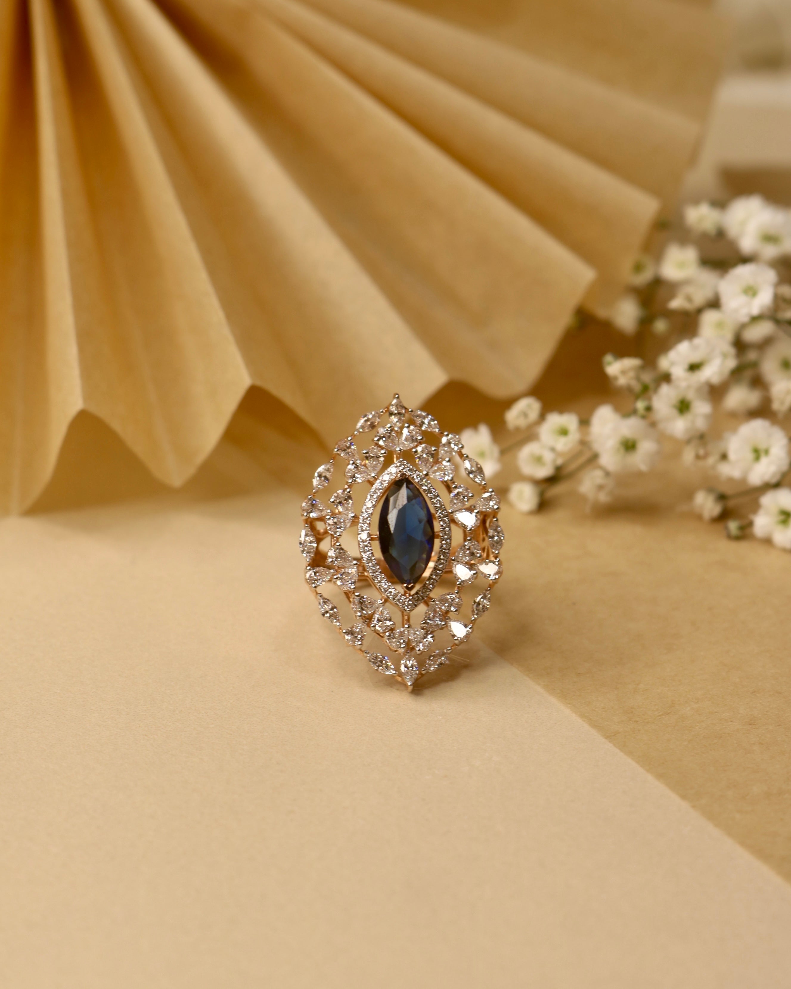 Caelithra Lab Diamond Ring – Bold & Beautiful - Fiona Diamonds - Fiona Diamonds