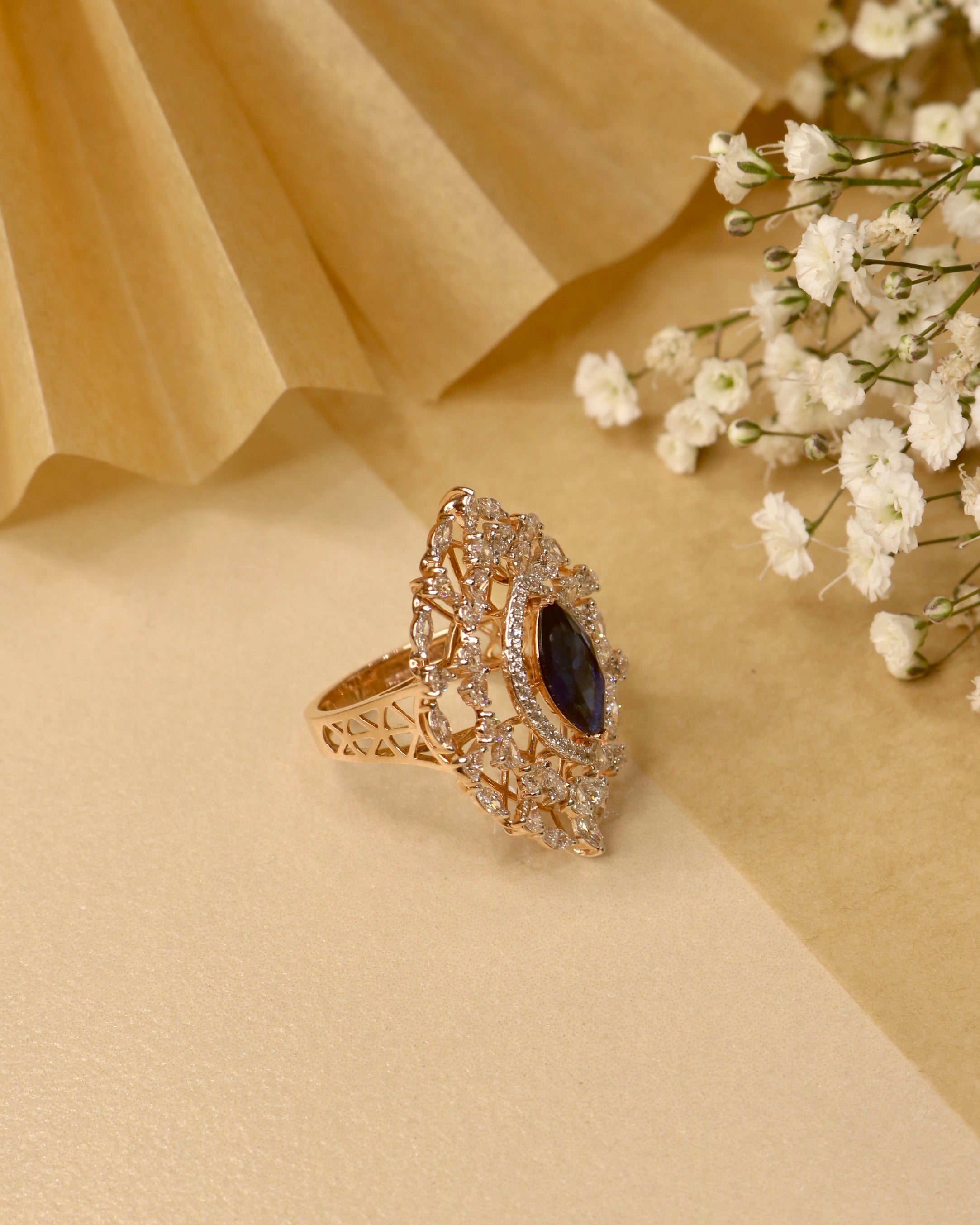 Caelithra Lab Diamond Ring – Bold & Beautiful - Fiona Diamonds - Fiona Diamonds