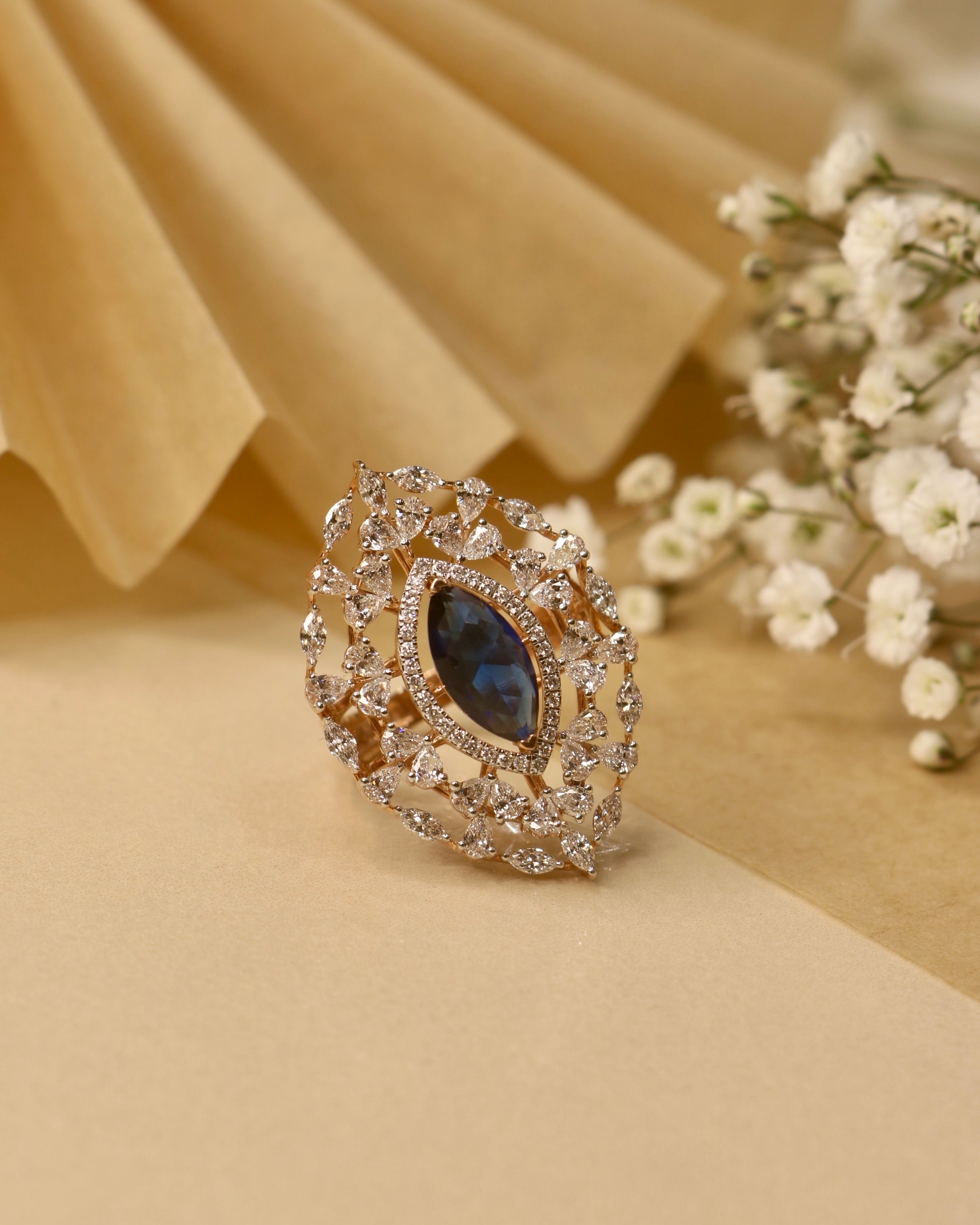 Caelithra Lab Diamond Ring – Bold & Beautiful - Fiona Diamonds - Fiona Diamonds