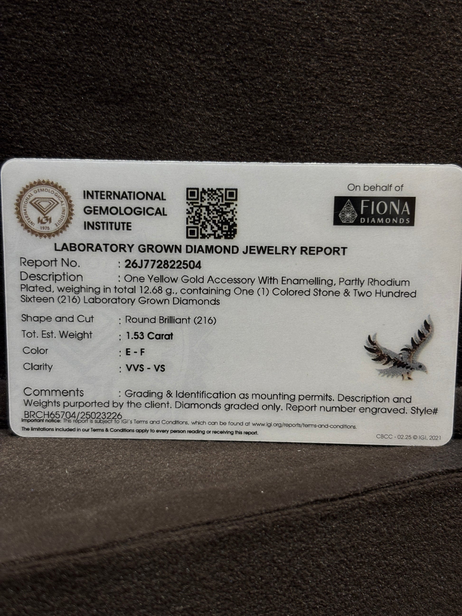 Eagle Lab Diamond Brooch – Grace Redefined - Fiona Diamonds - Fiona Diamonds