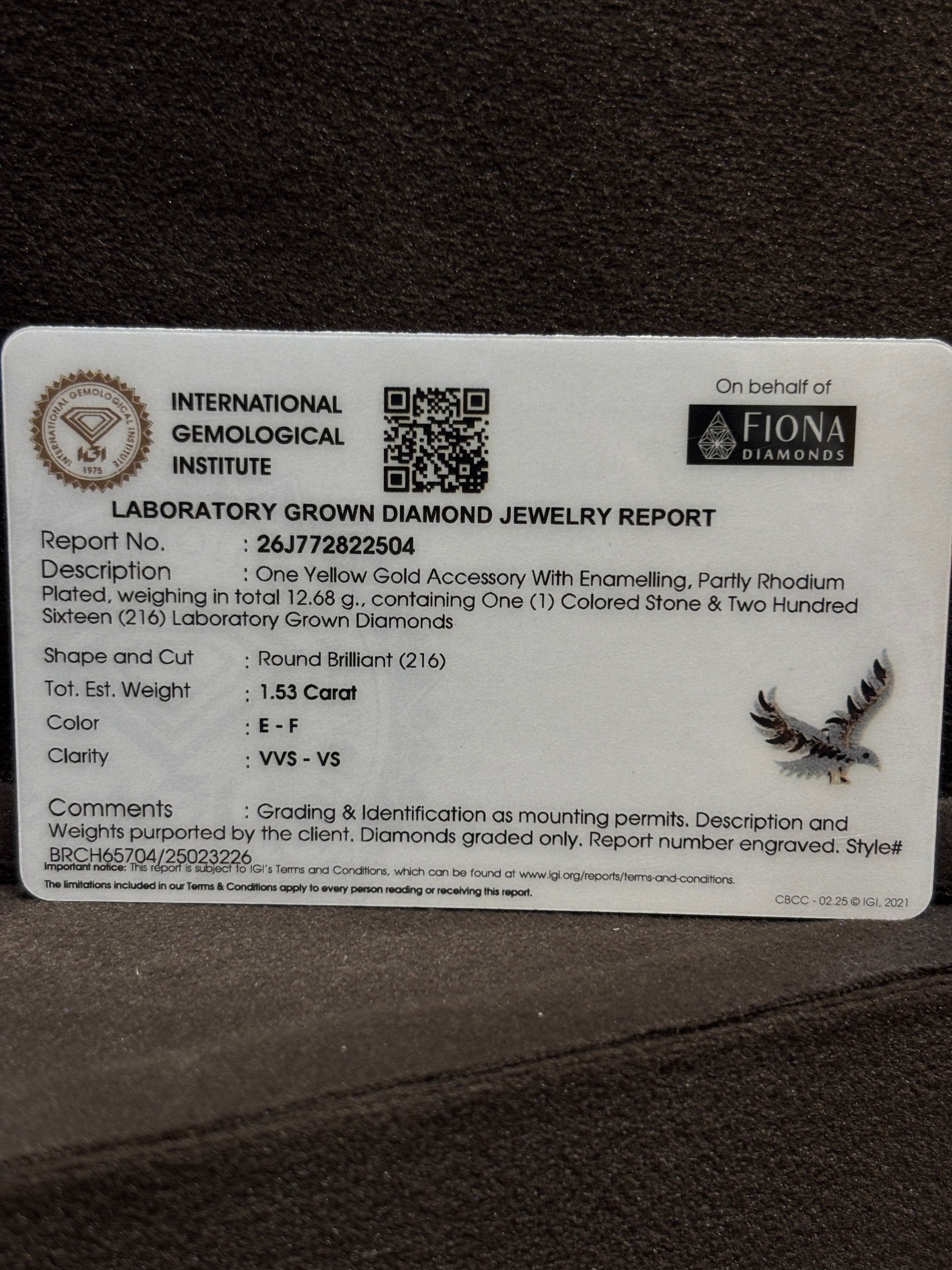 Eagle Lab Diamond Brooch – Grace Redefined - Fiona Diamonds - Fiona Diamonds