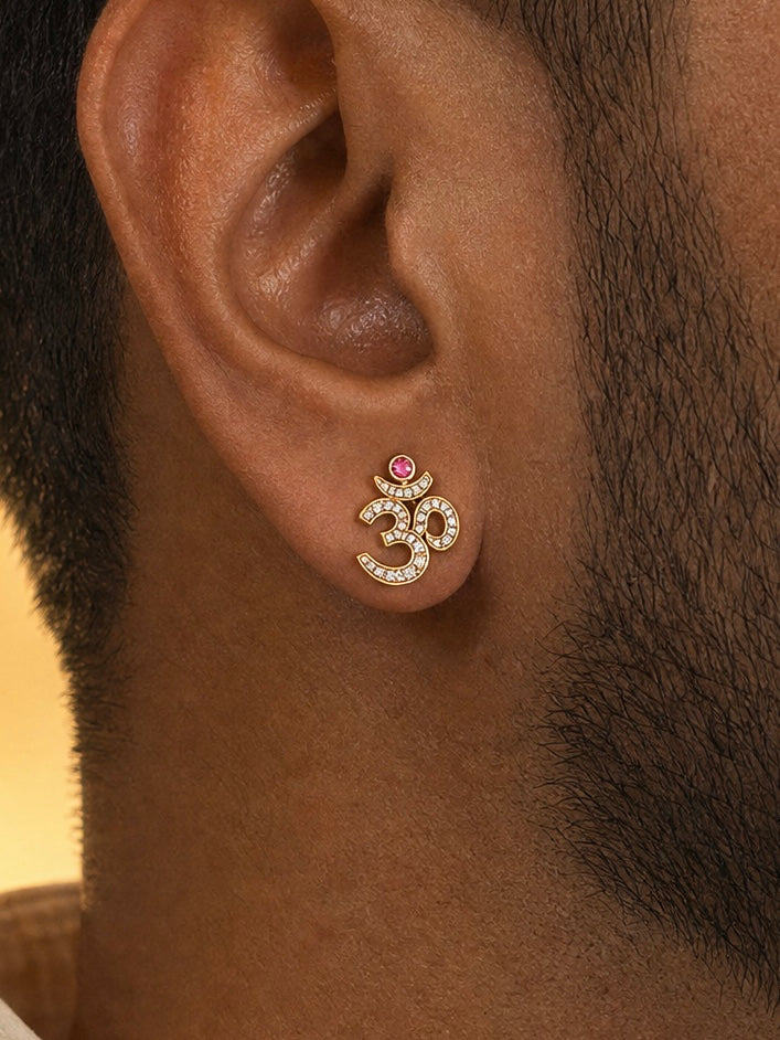 Om Serenity Lab Diamond Stud - Fiona Diamonds - Fiona Diamonds