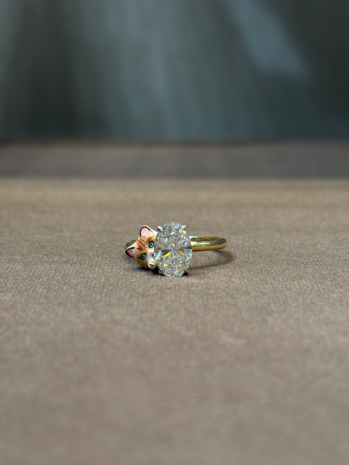 Mewlina Pear Lab Diamond Ring
