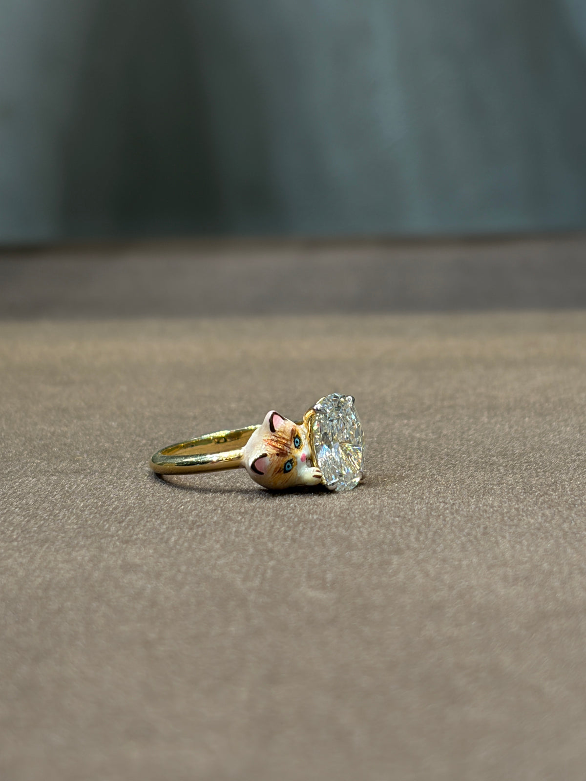 Mewlina Pear Lab Diamond Ring
