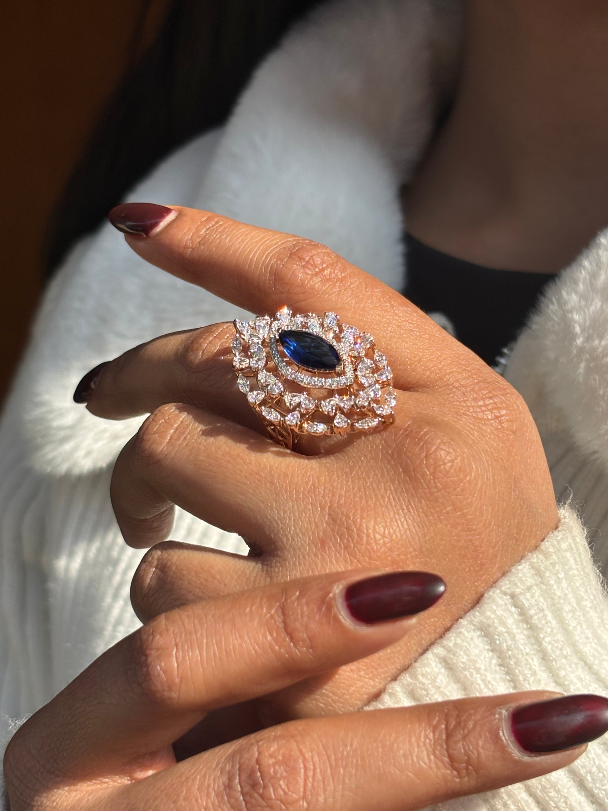 Caelithra Lab Diamond Ring – Bold & Beautiful - Fiona Diamonds - Fiona Diamonds