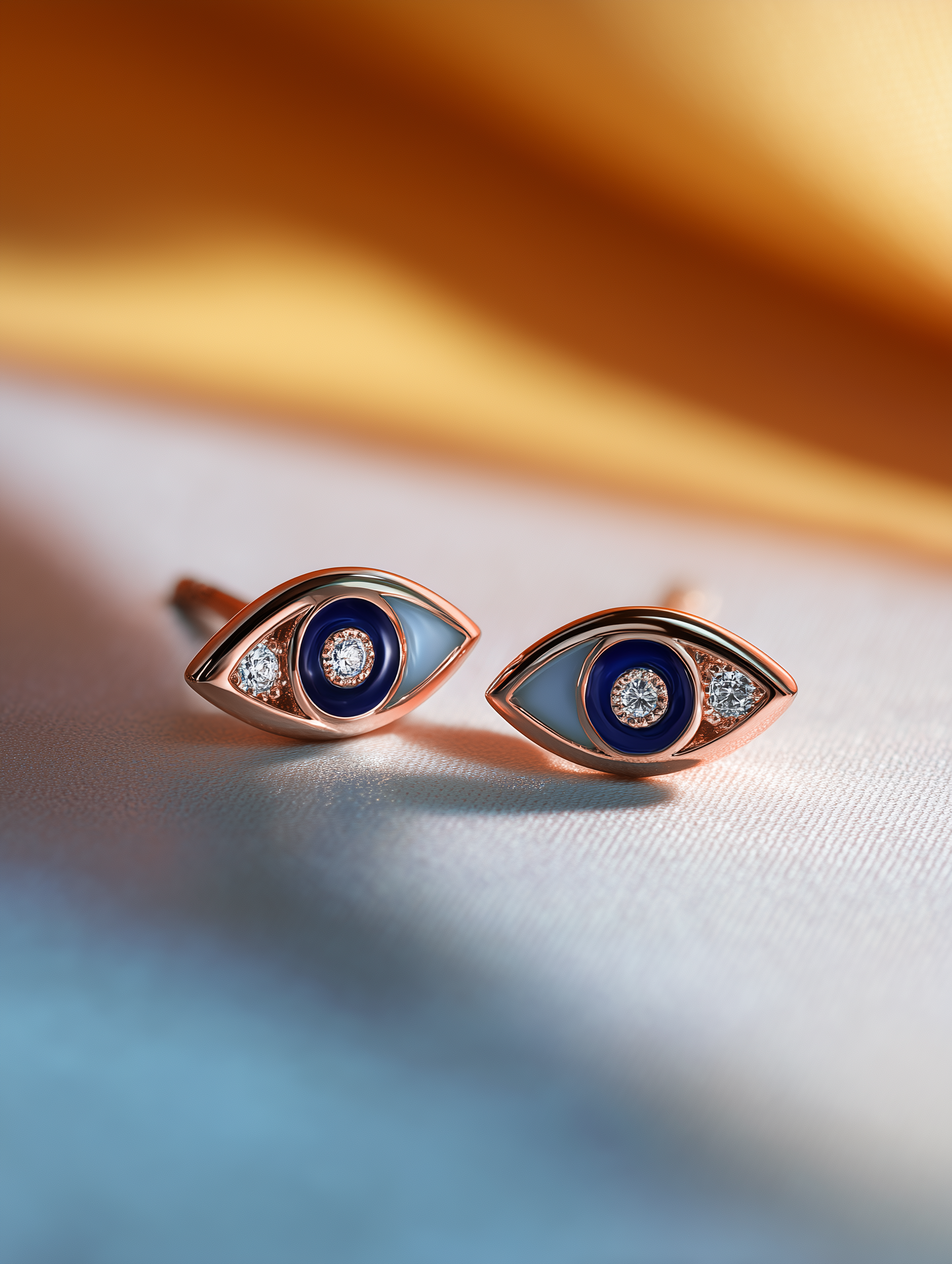 Lunar Gaze Lab Diamond Evil Eye Earring - Fiona Diamonds - Fiona Diamonds