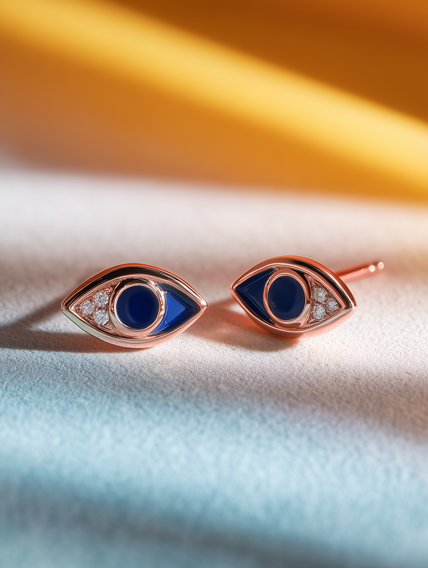 Hidden Aura Lab Diamond Evil Eye Earring - Fiona Diamonds - Fiona Diamonds