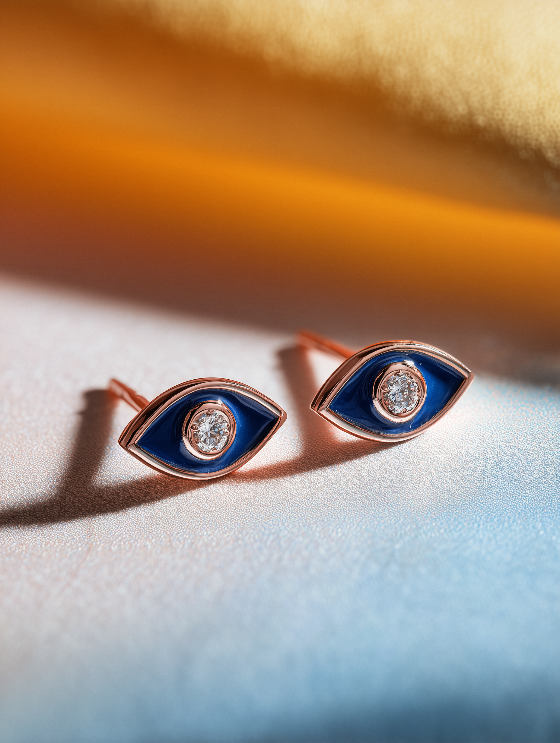 Sacred Bloom Lab Diamond Evil Eye Earring - Fiona Diamonds - Fiona Diamonds