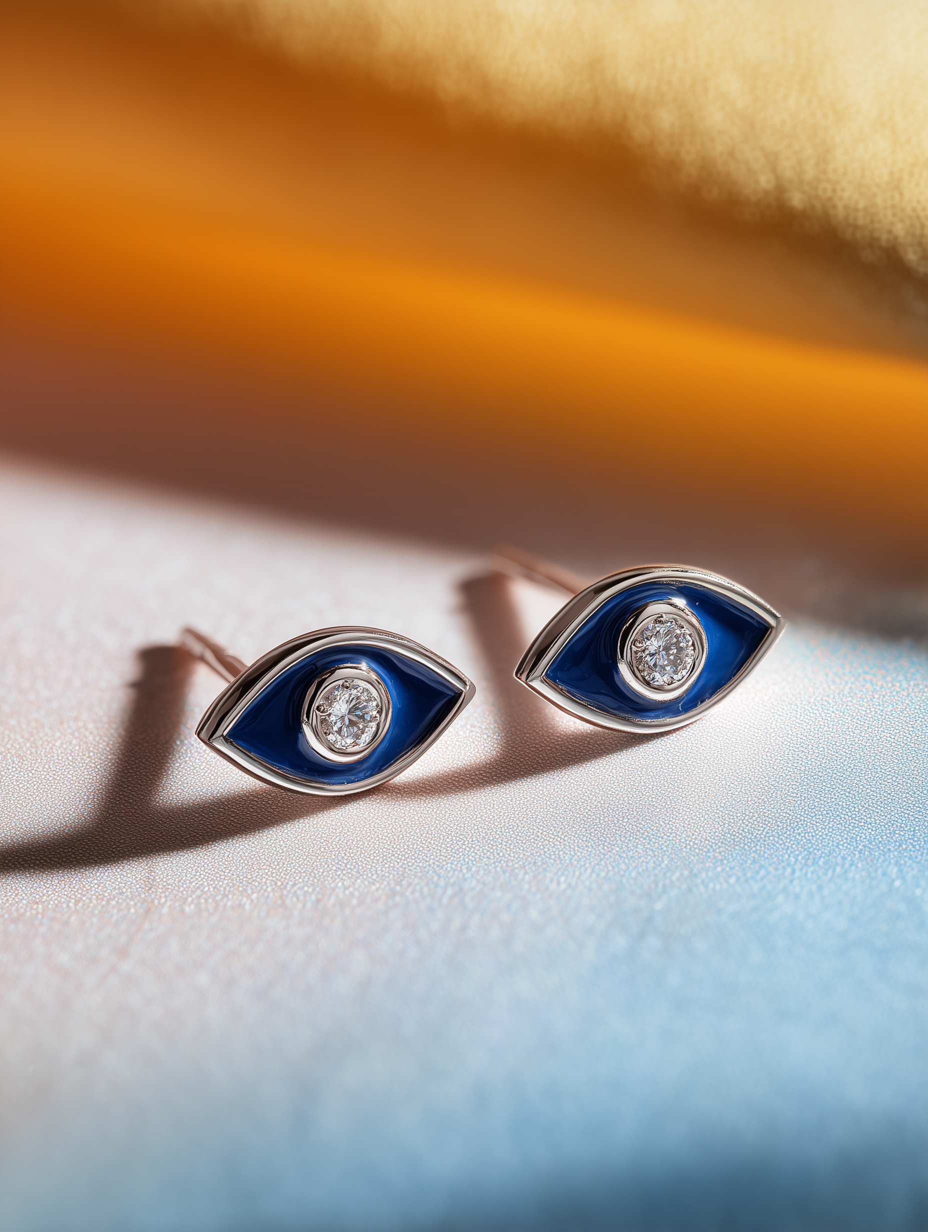 Sacred Bloom Lab Diamond Evil Eye Earring - Fiona Diamonds - Fiona Diamonds