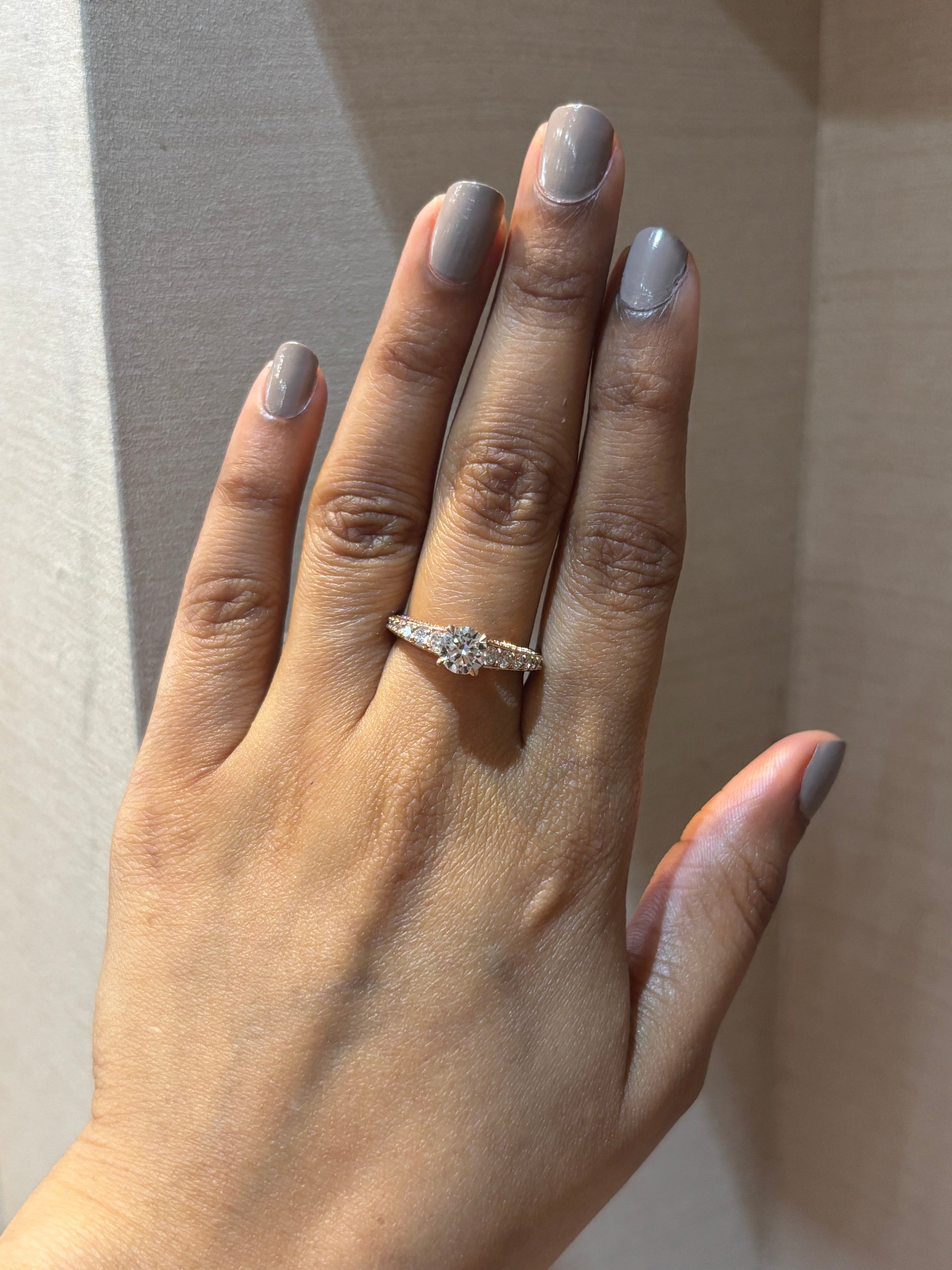 Elodie 70 Pointer Lab Diamond Ring - Sophisticated Brilliance - Fiona Diamonds - Fiona Diamonds