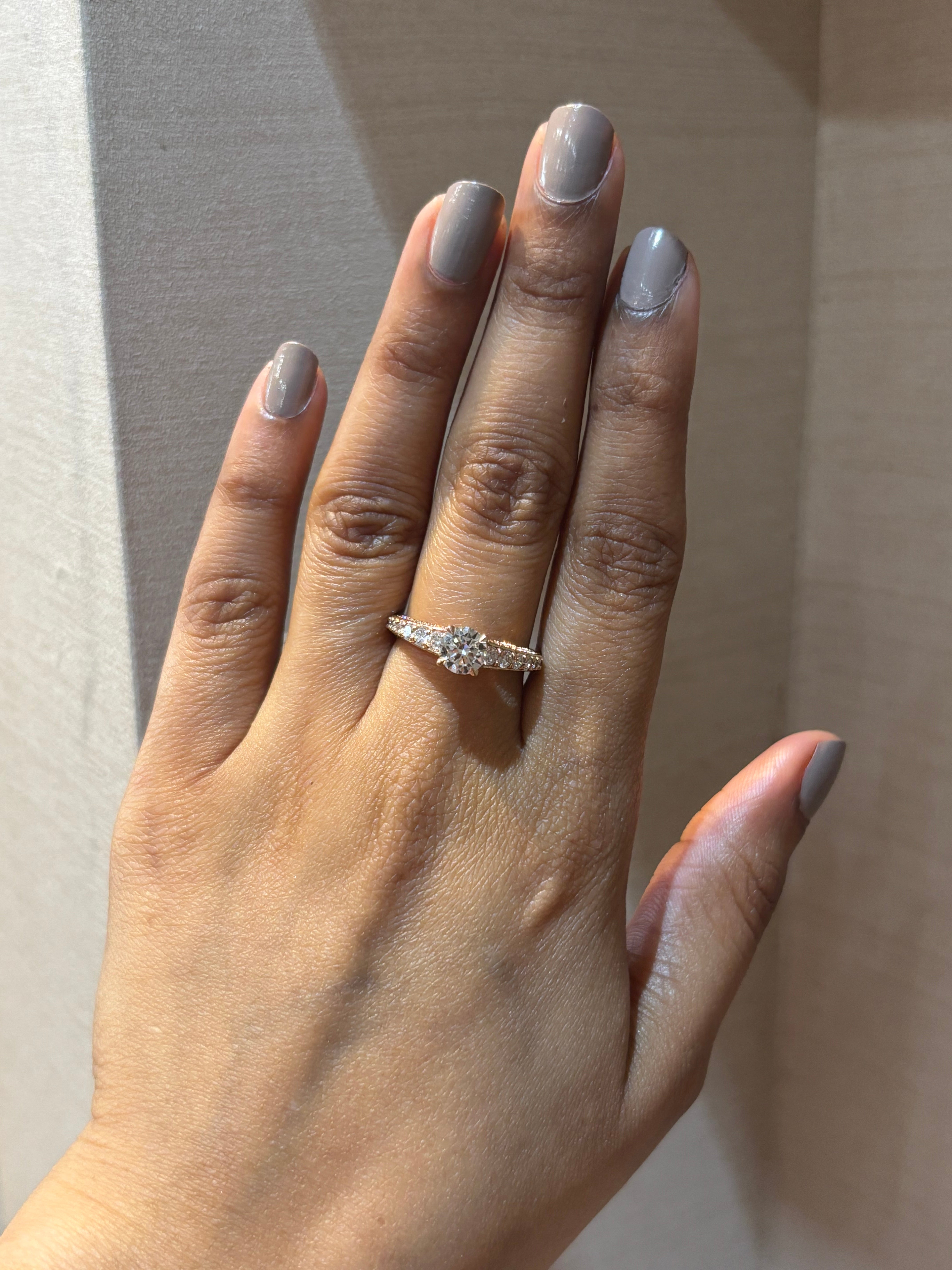 Elodie 70 Pointer Lab Diamond Ring - Sophisticated Brilliance - Fiona Diamonds - Fiona Diamonds