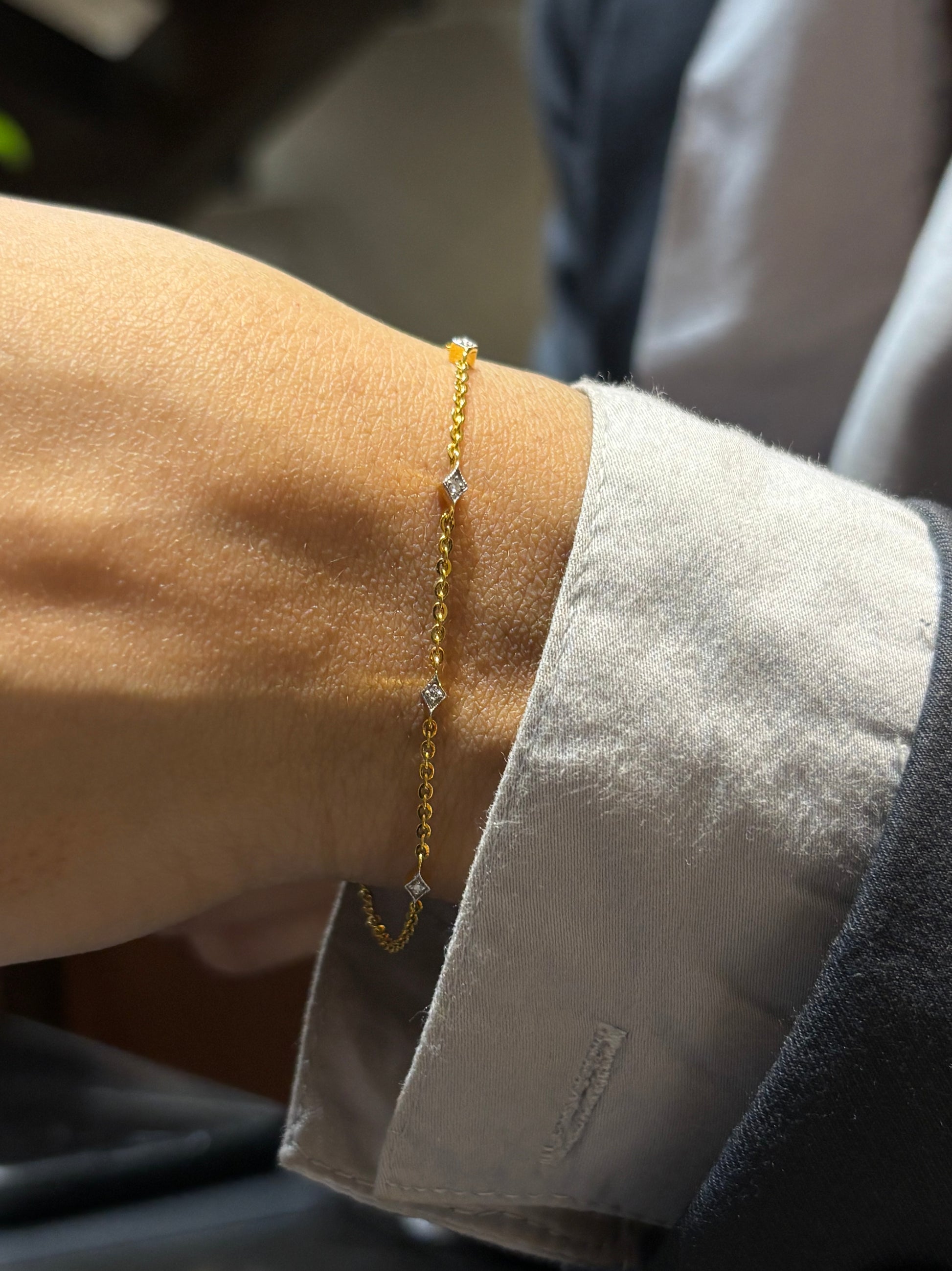 Elvysha Lab Diamond Bracelet - Timeless Grace - Fiona Diamonds - Fiona Diamonds