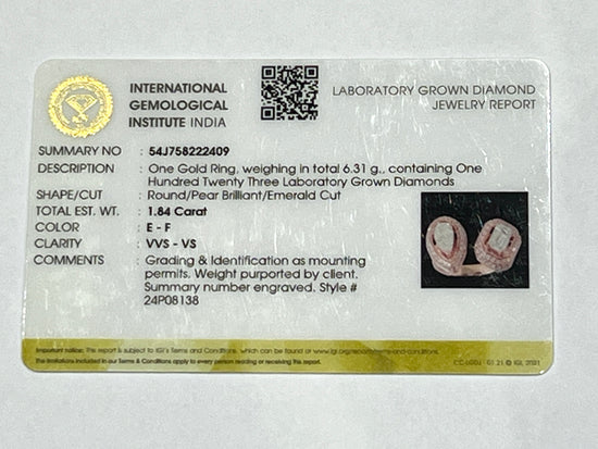 Vynesse Lab Diamond Ring - Sophisticated Grace - Fiona Diamonds - Fiona Diamonds