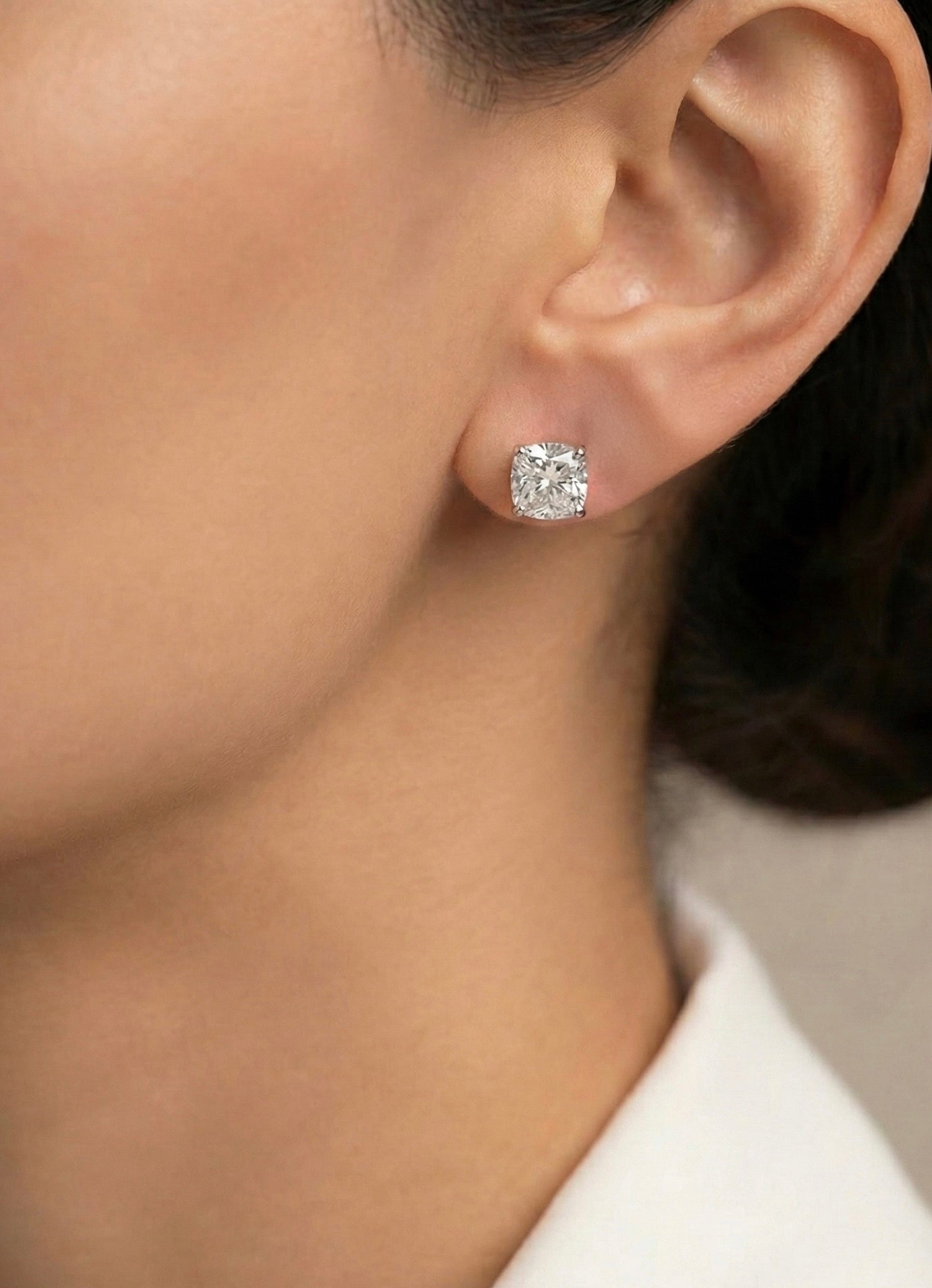 Radiant Crest 1ct Lab Diamond Earring