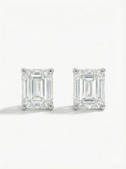 2ct Emerald Lab Diamond Earring - Fiona Diamonds - Fiona Diamonds