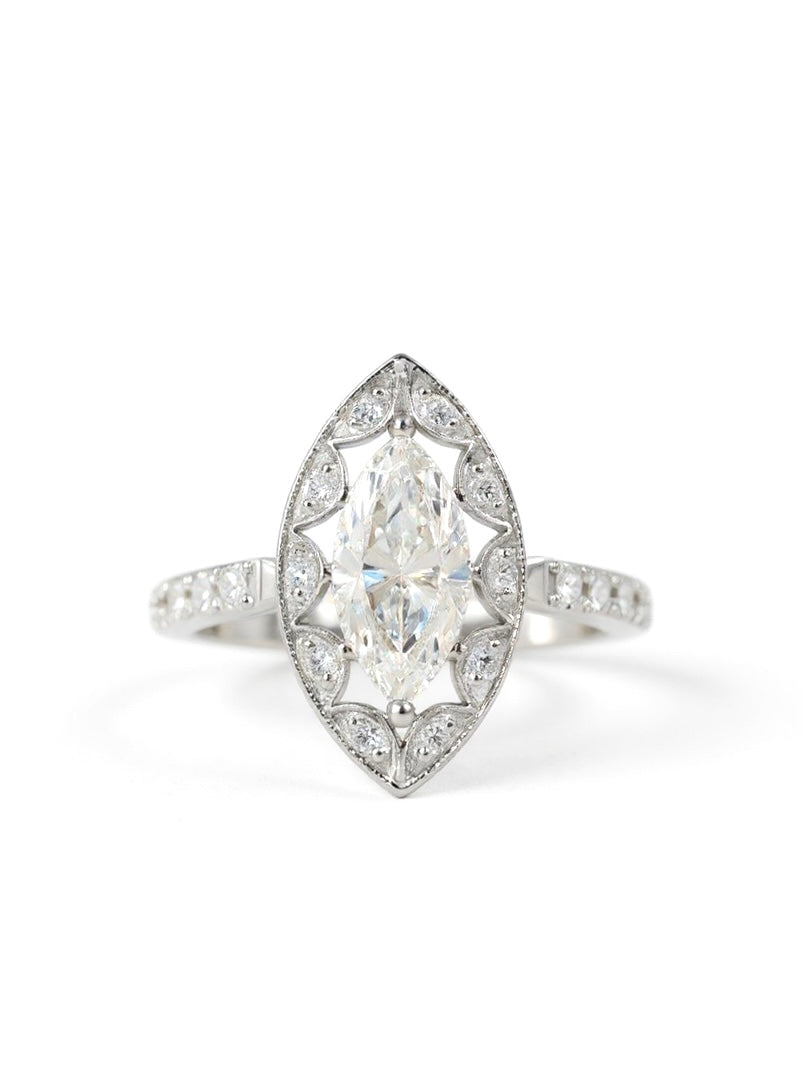 Bellatrix Lab Grown Diamond Ring - Stunning & Radiant - Fiona Diamonds - Fiona Diamonds