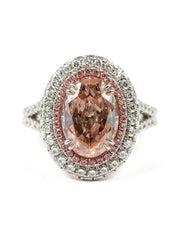 Qatar 2.75ct Lab Grown Diamond Ring - Elegant & Green - Fiona Diamonds - Fiona Diamonds