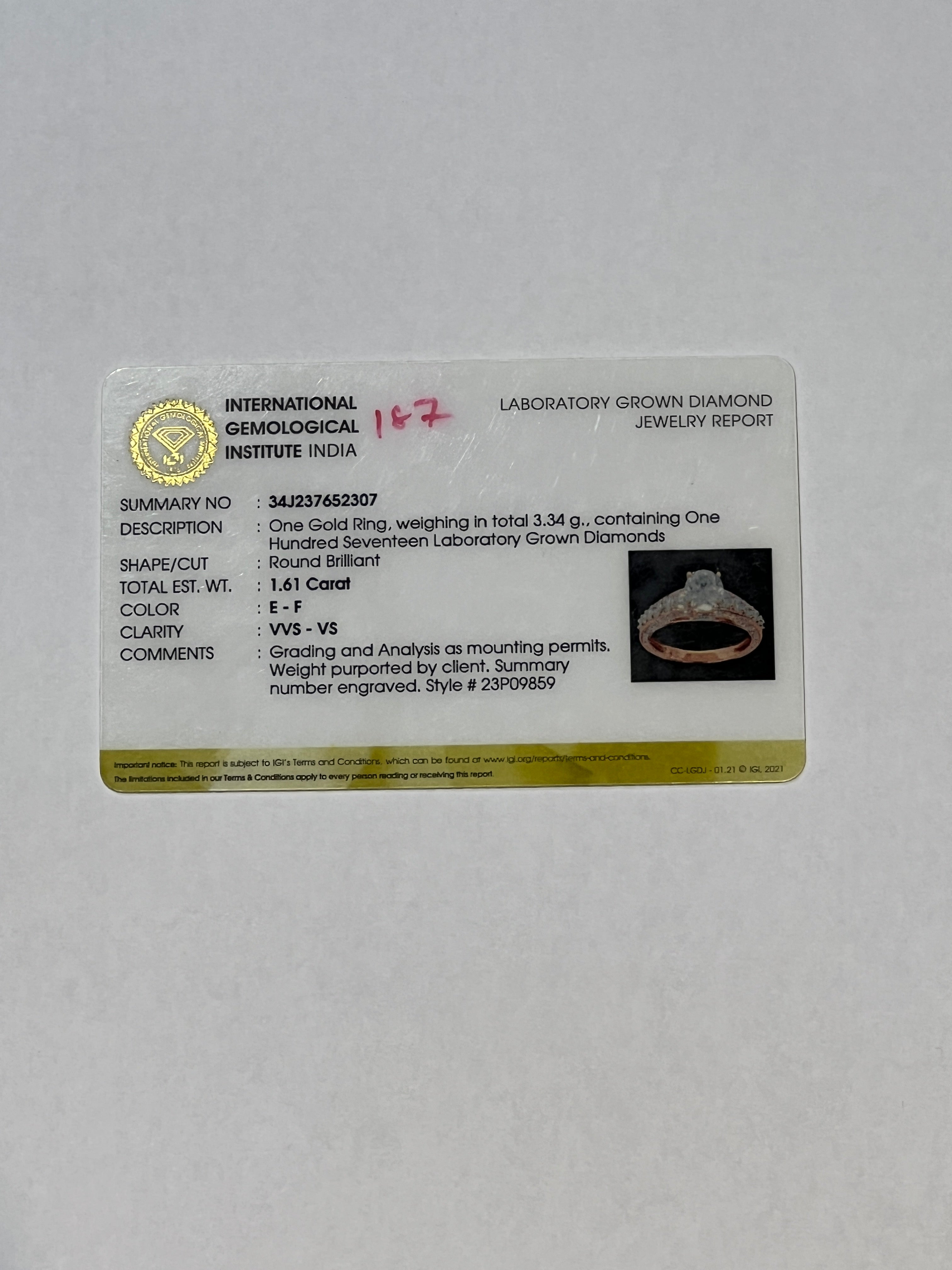 Elodie 70 Pointer Lab Diamond Ring - Sophisticated Brilliance - Fiona Diamonds - Fiona Diamonds