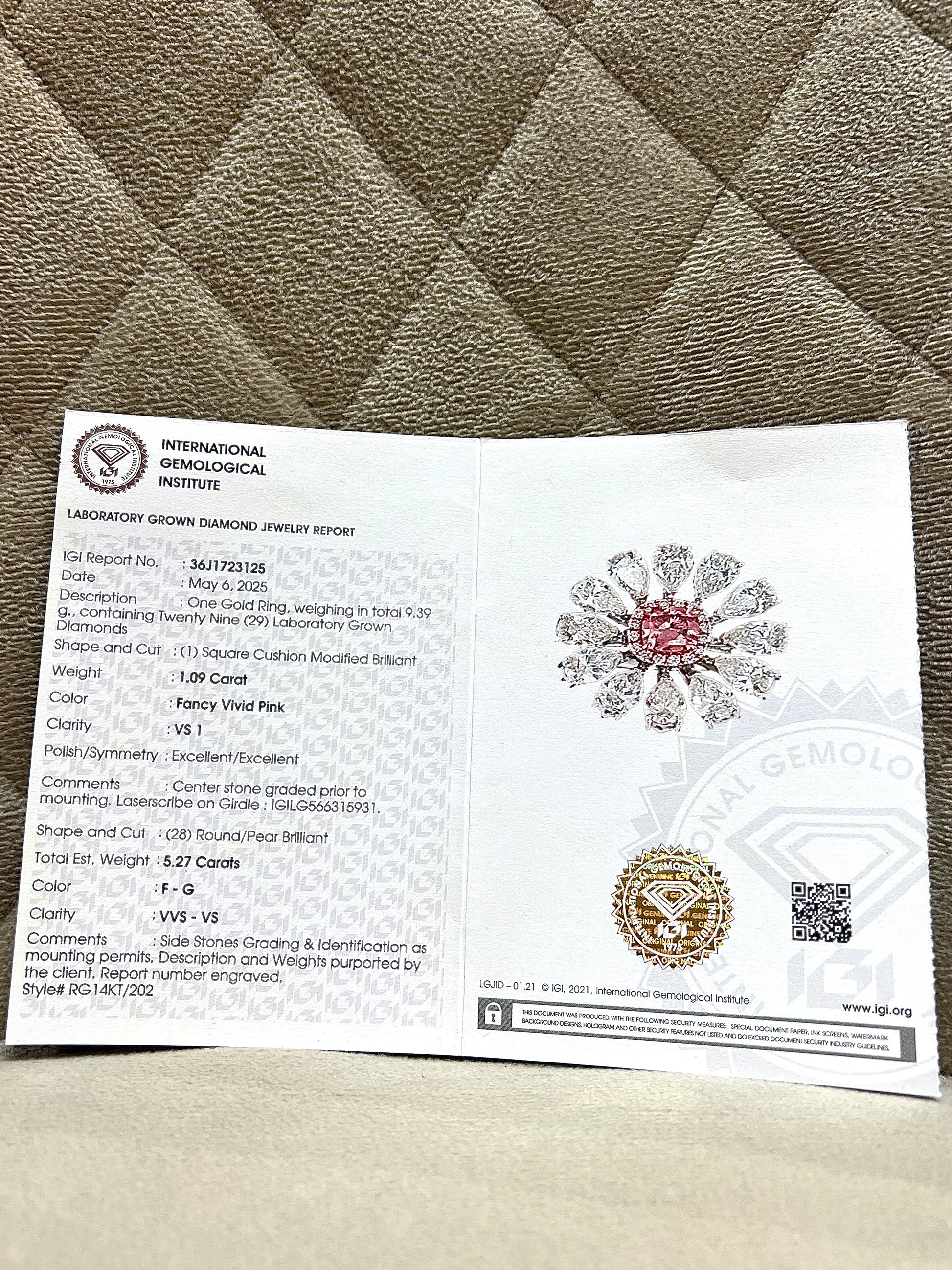 Vienna 1ct Lab Diamond Ring - Classic Brilliance - Fiona Diamonds - Fiona Diamonds