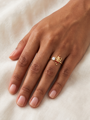 Anand Vinayak Lab Diamond Ring | Fiona Diamonds
