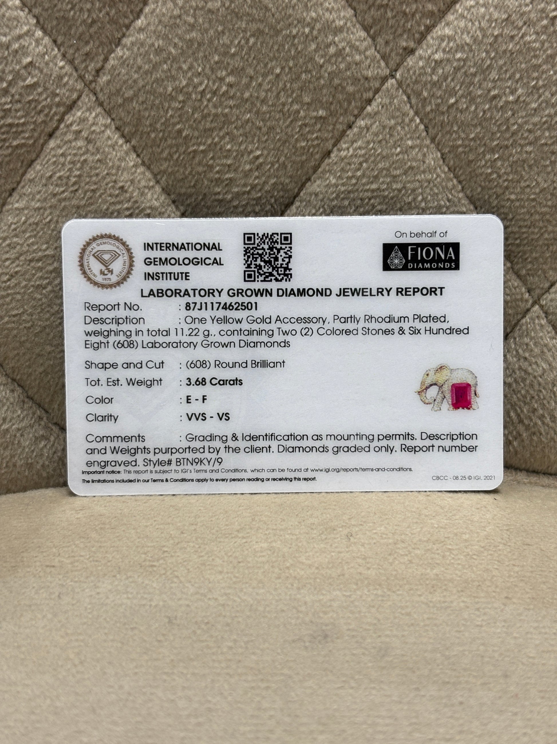 Ganesh Royal Lab Diamond Brooch - Fiona Diamonds - Fiona Diamonds