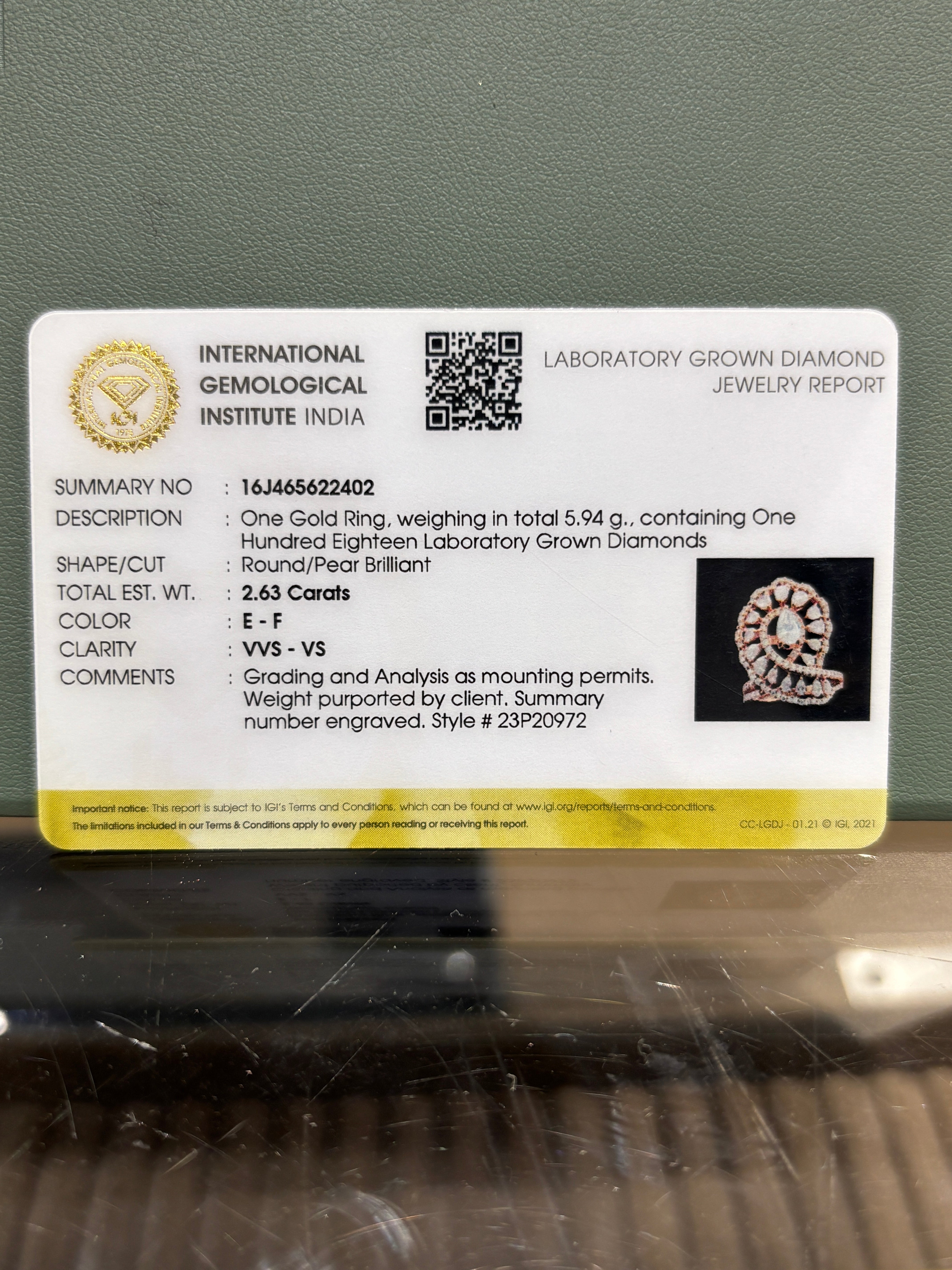 Vespera Lab Diamond Ring - Radiant & Chic - Fiona Diamonds - Fiona Diamonds