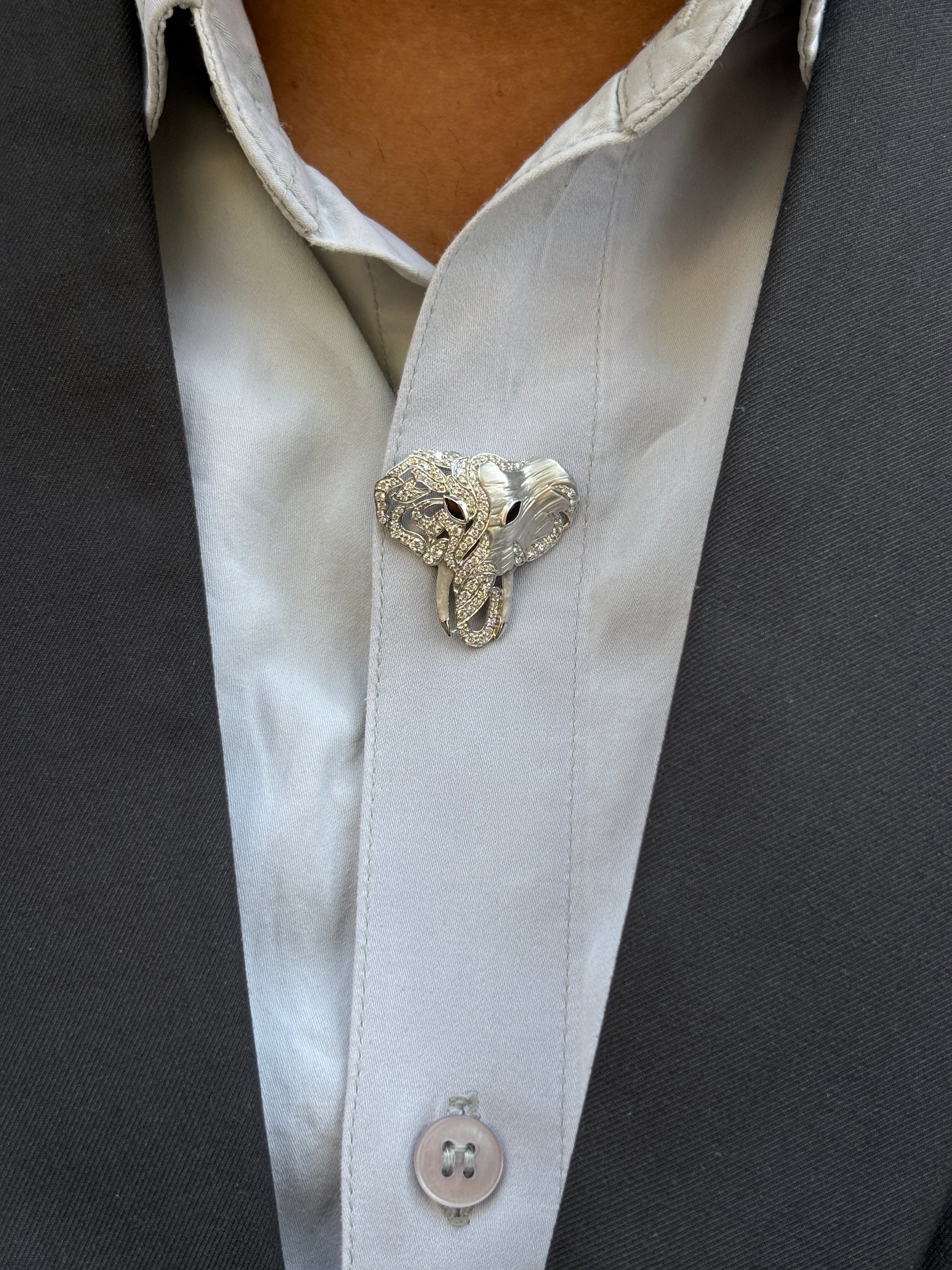 Zhaorielle Lab Diamond Shirt Button – Bold & Brilliant - Fiona Diamonds - Fiona Diamonds