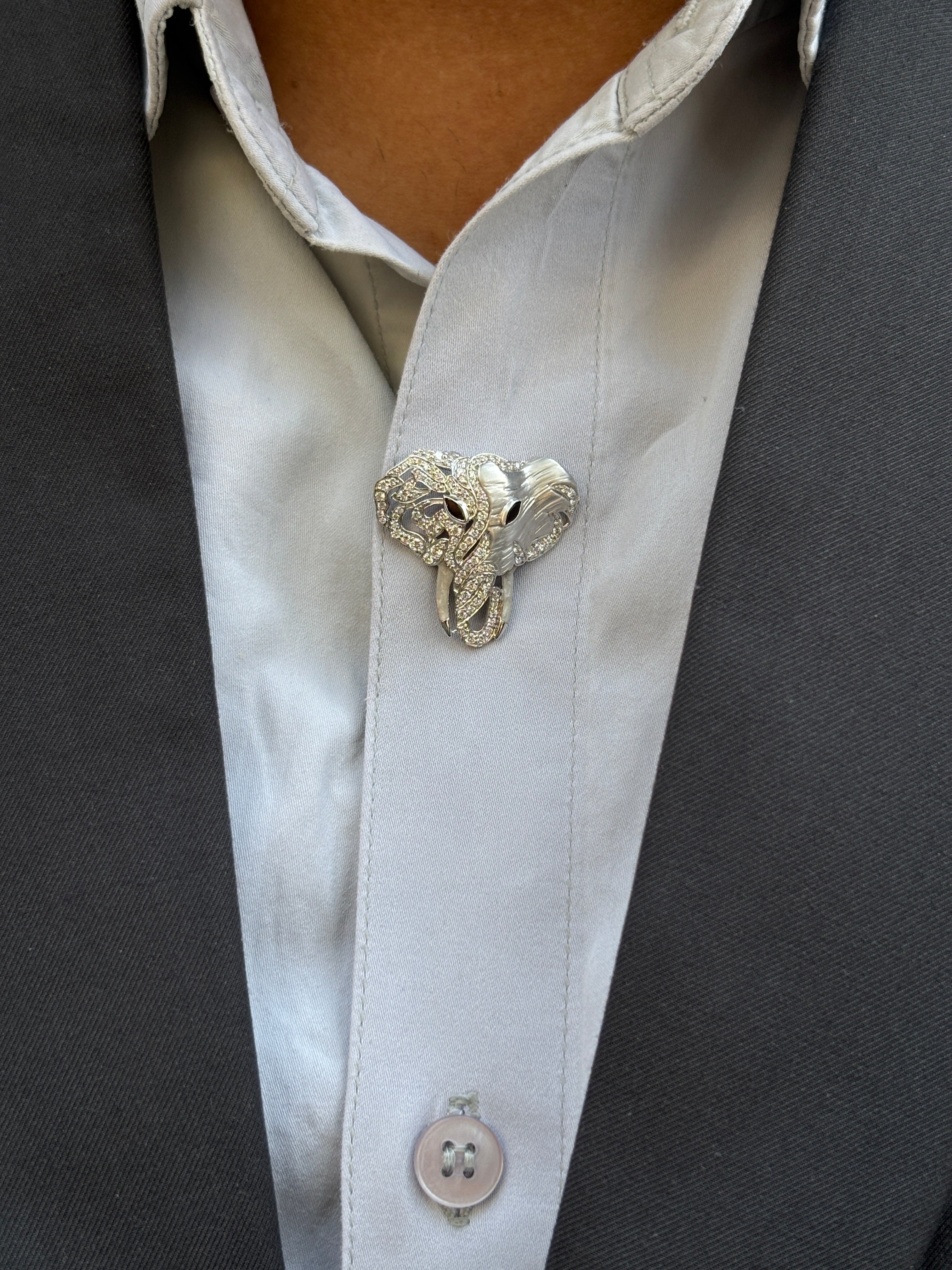 Zhaorielle Lab Diamond Shirt Button – Bold & Brilliant - Fiona Diamonds - Fiona Diamonds