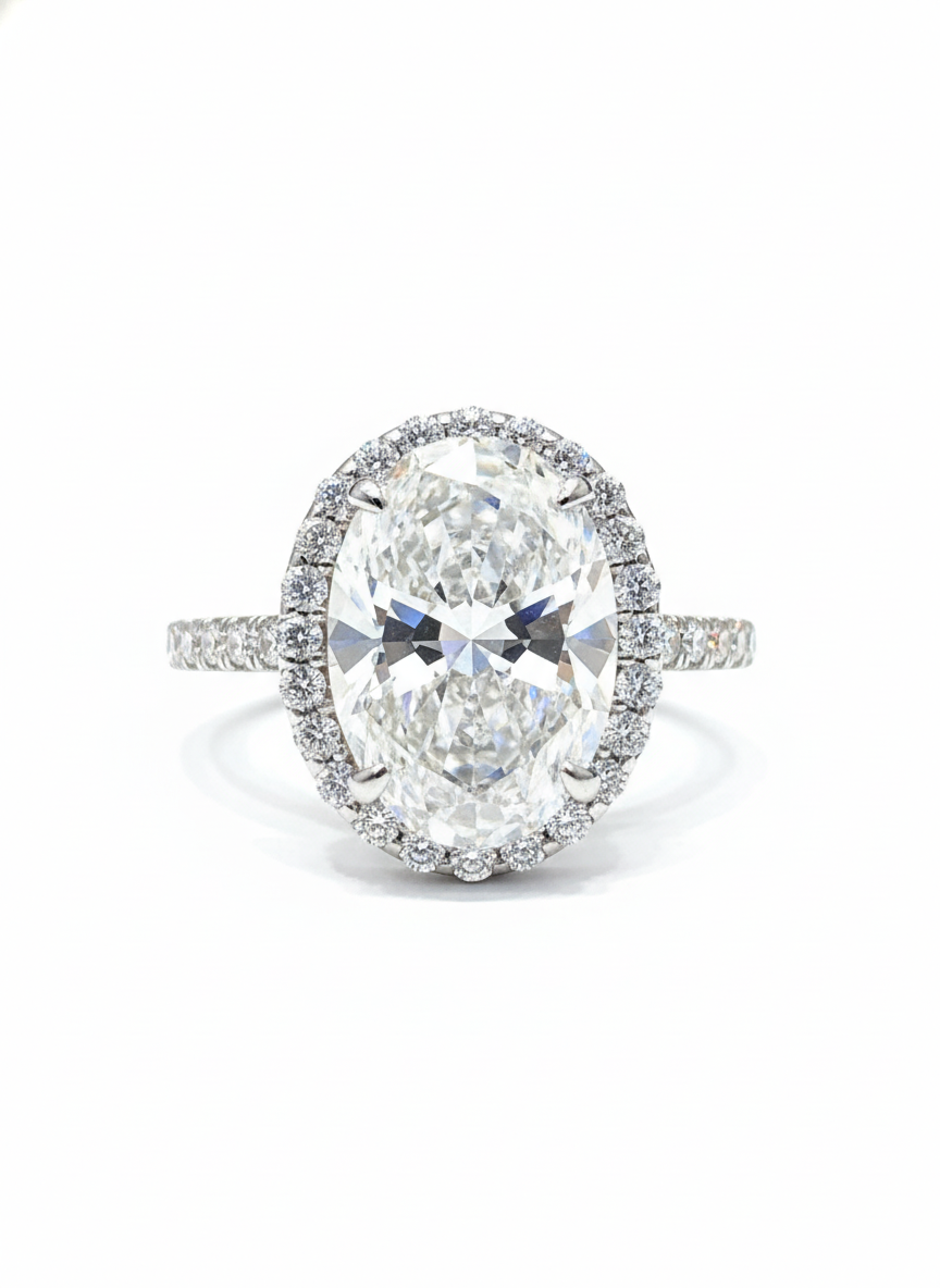 Rune Bezel Lab Diamond Ring - Fiona Diamonds - Fiona Diamonds