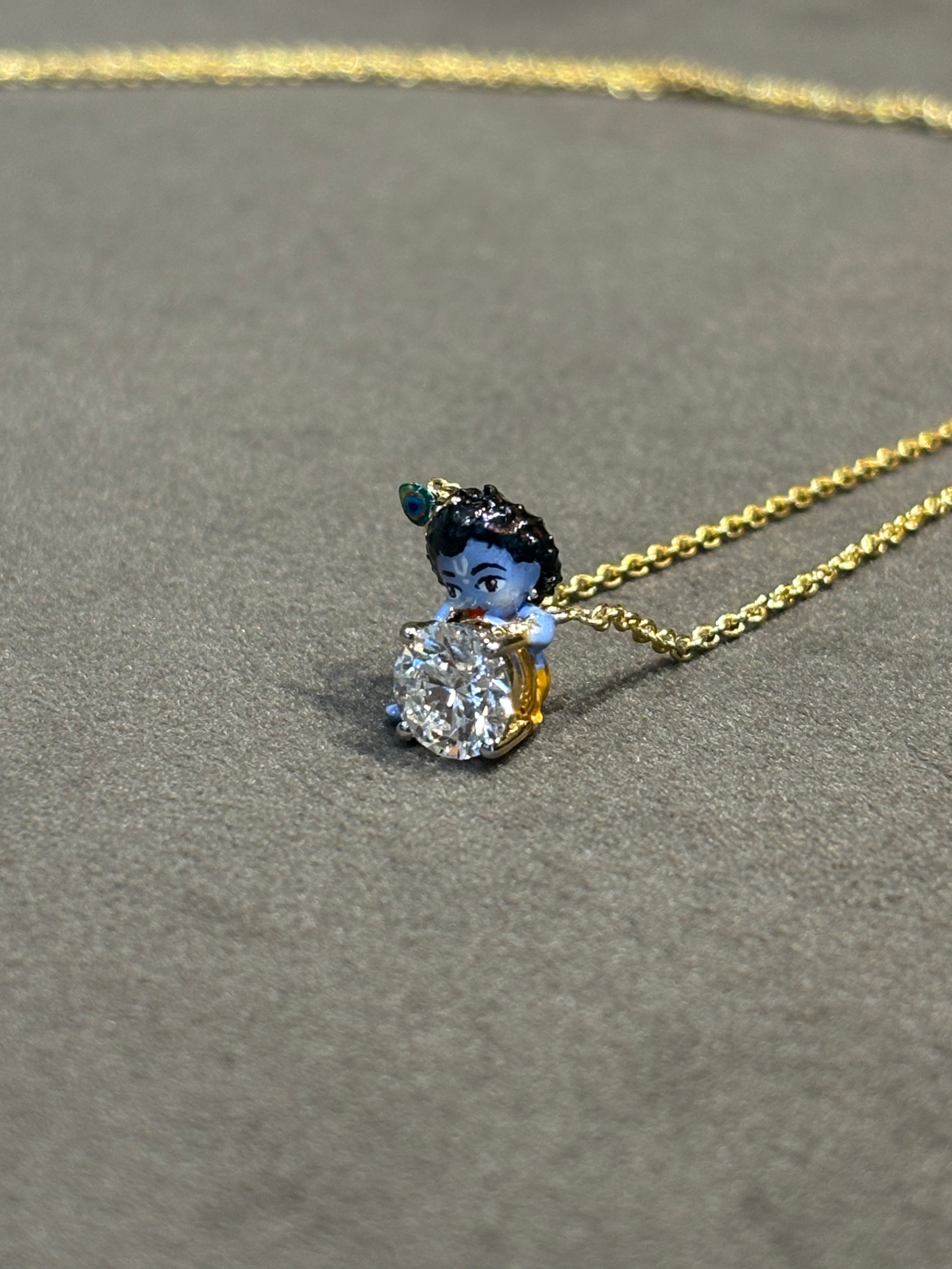 Celeste Arc Lab Diamond Pendant