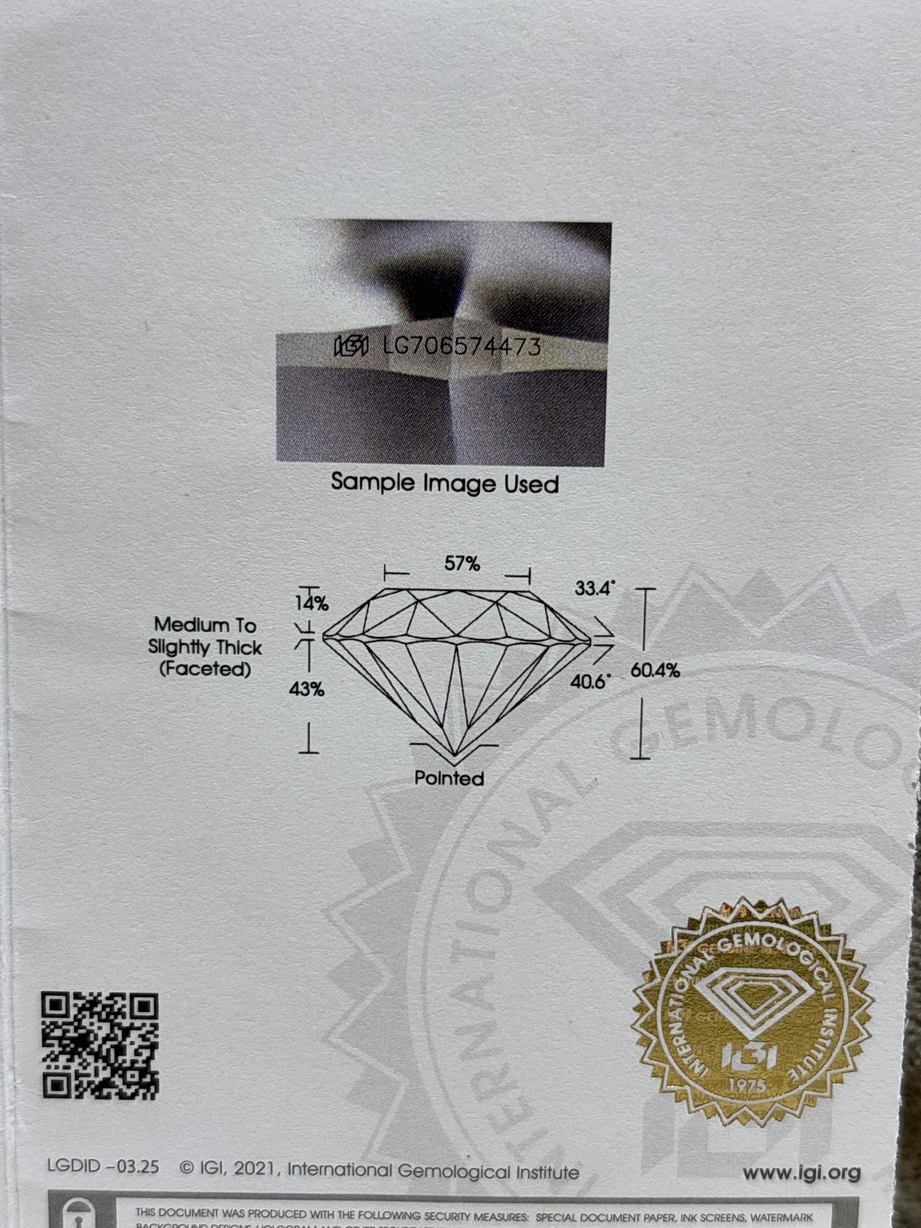 75 Pointer Round Avenelle Loop Lab Diamond Earring - Fiona Diamonds - Fiona Diamonds