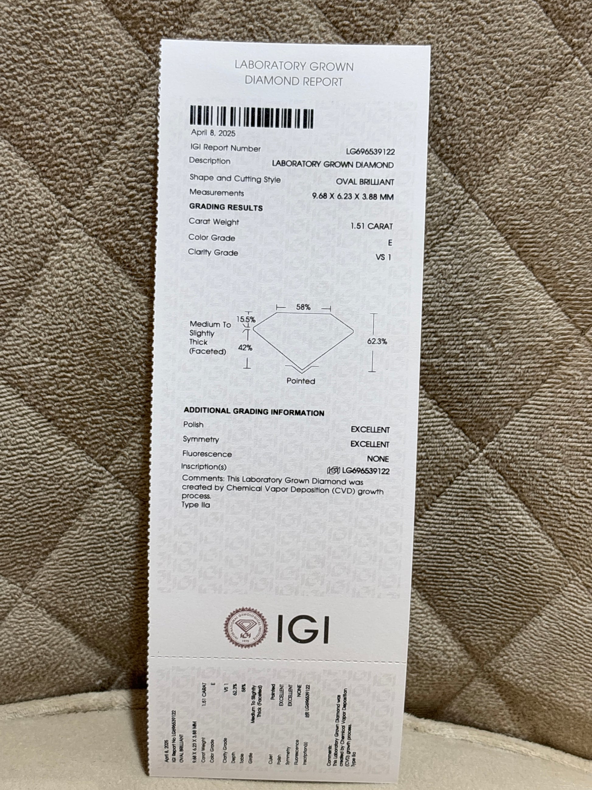 1.5ct Oval Avira Flicker Lab Diamond Earring - Fiona Diamonds - Fiona Diamonds