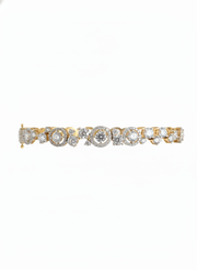 Tide Wrap Lab Diamond Bracelet in 18K Rose Gold by Fiona Diamonds