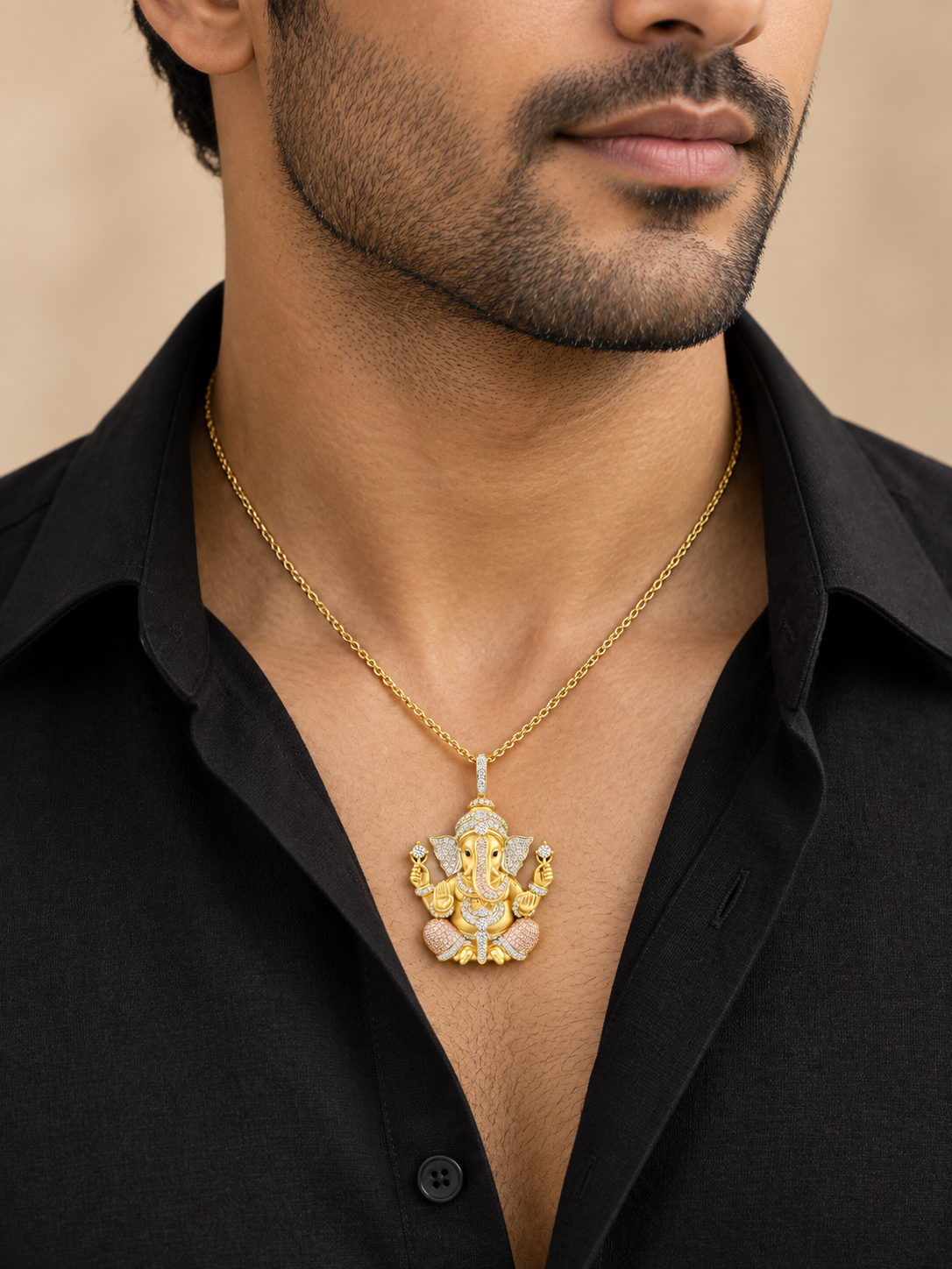 Siddhivinayak Lab Diamond Pendant