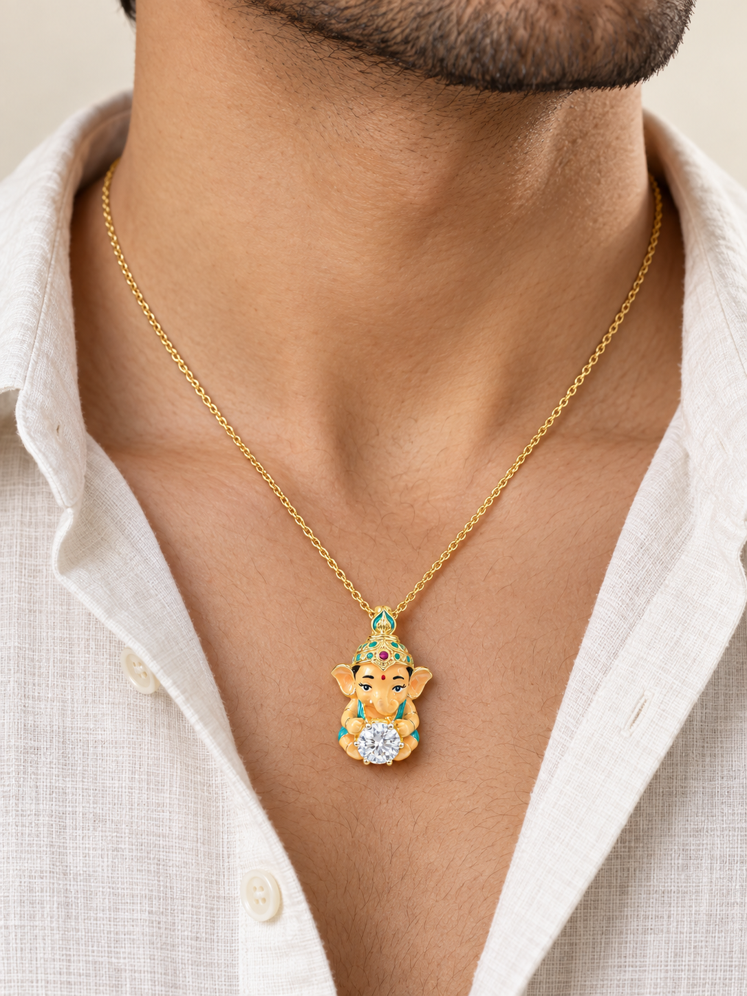 Balvinayak Lab Diamond Pendant