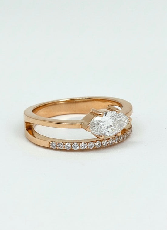Radiant Charm Lab Diamond Ring - Fiona Diamonds - Fiona Diamonds